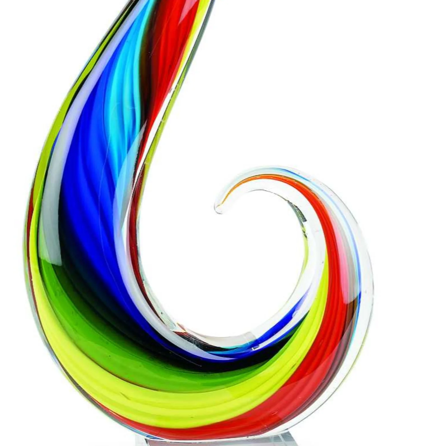 12 MultiColor Art Glass Centerpiece By Homeroots - Image 2