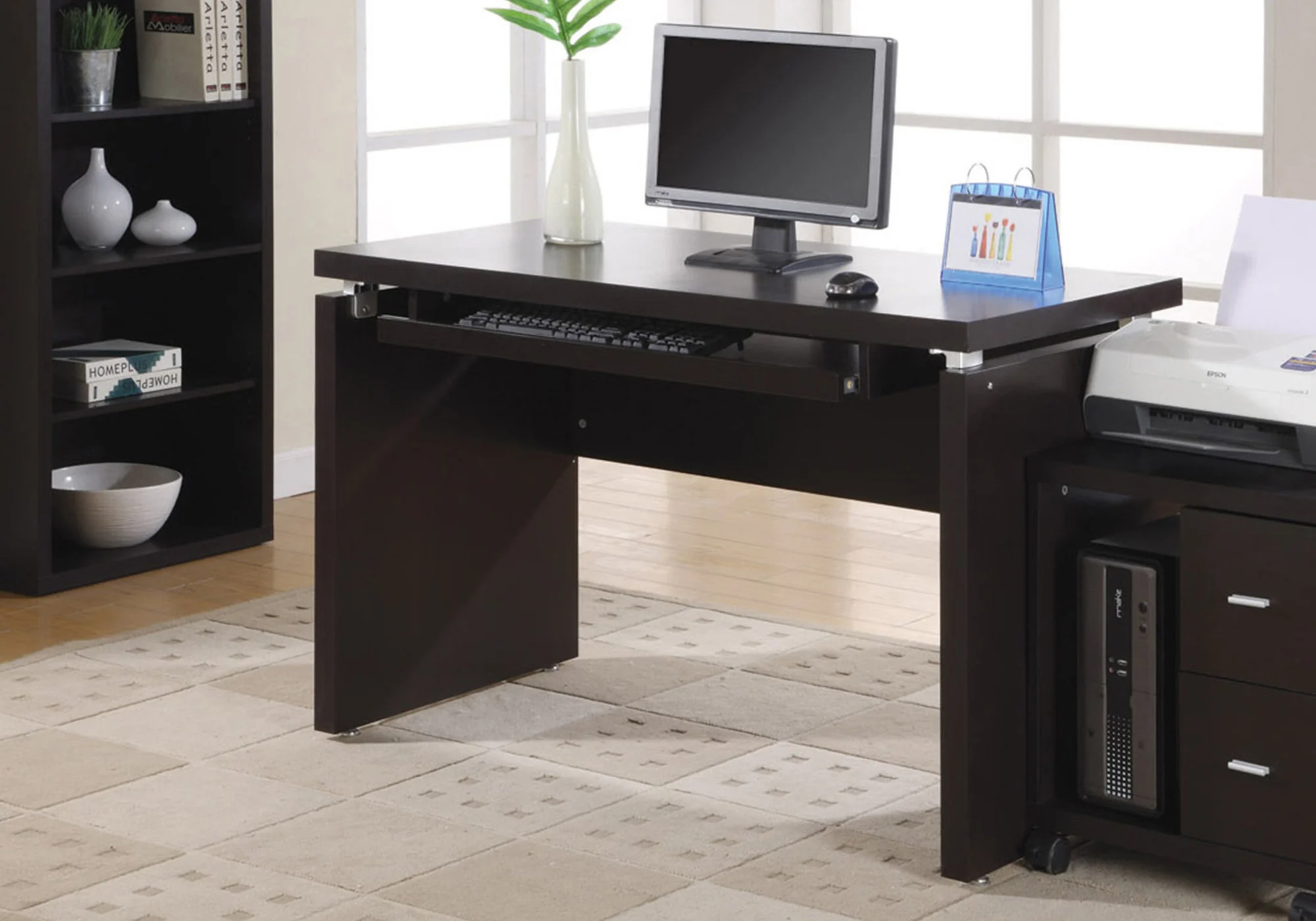 30.75" Particle Board Computer Desk By Homeroots