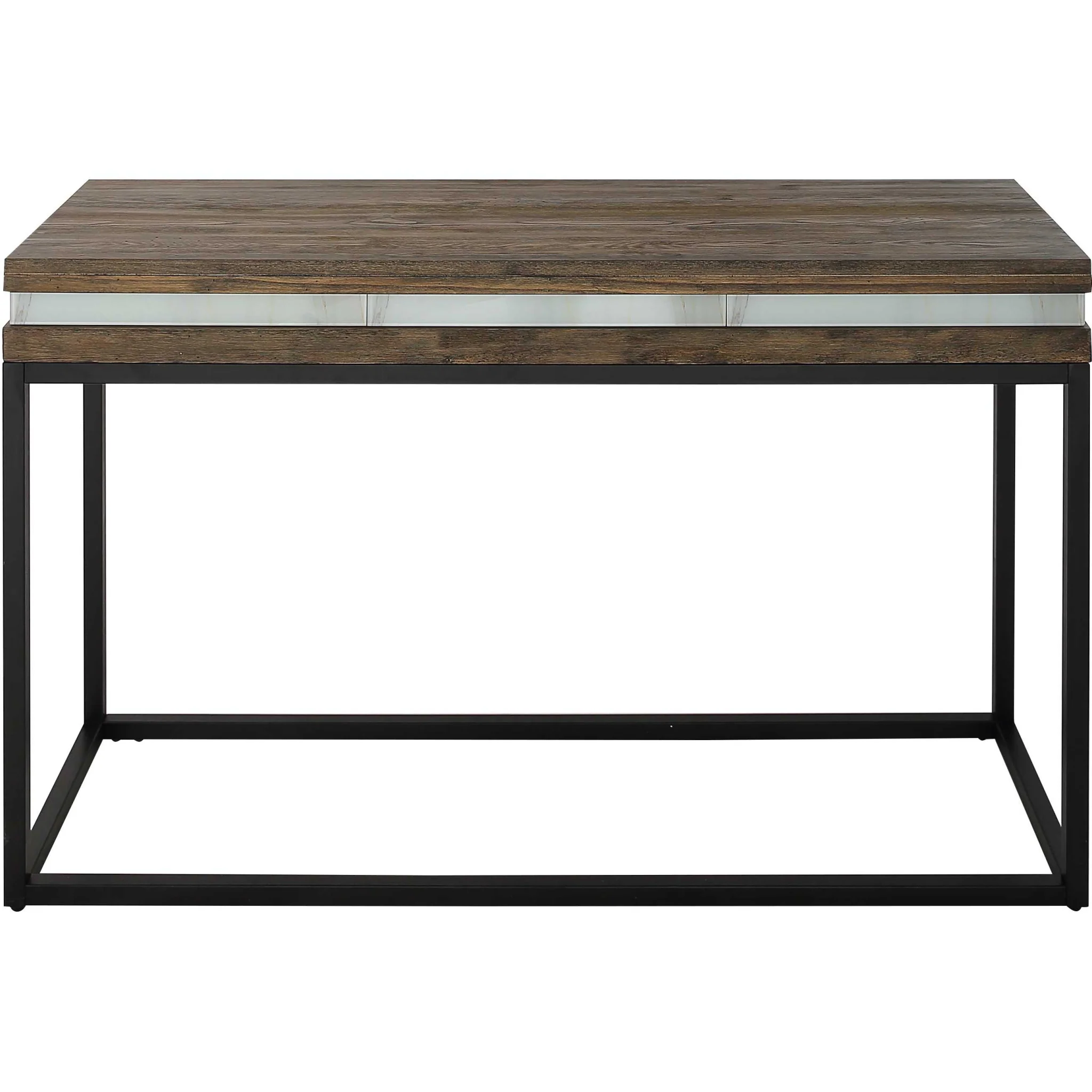 47" Brown and Black Frame Console Table By Homeroots - Image 4