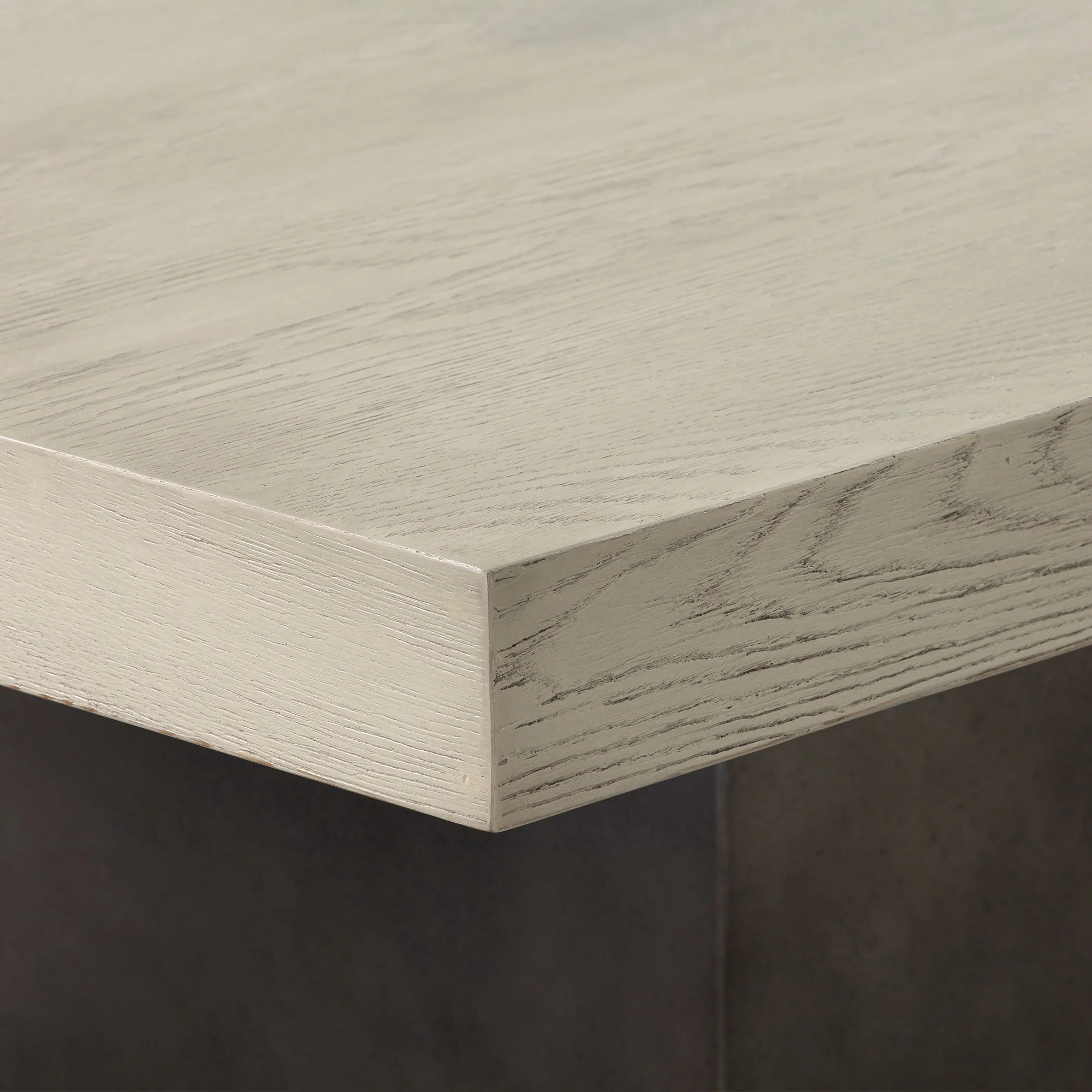 Abbey Concrete and Grey Oak Wood Dining Table By Armen Living - Image 6