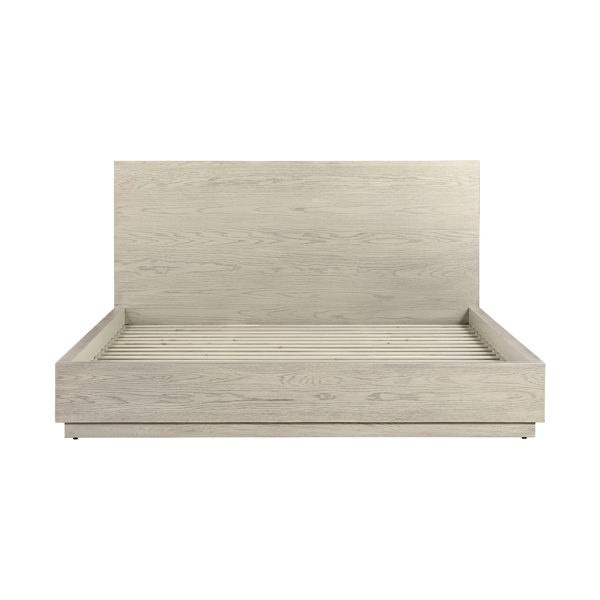 Abbey King 3 Piece Bedroom Set in Grey Oak Wood By Armen Living - Image 3