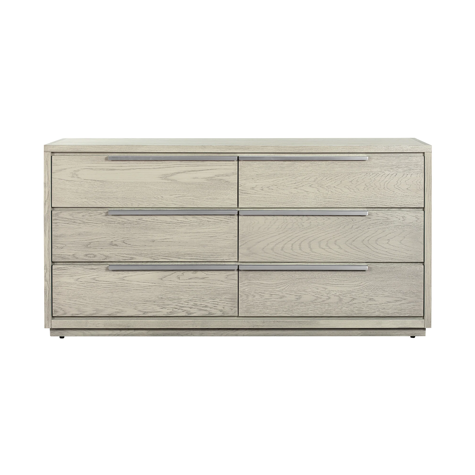 Abbey King 4 Piece Bedroom Set in Grey Oak Wood By Armen Living - Image 7