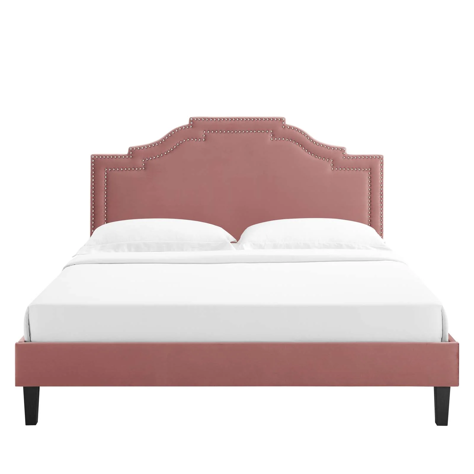 Adelaide Performance Velvet Queen Platform Bed By Modway - MOD-6582 - Image 25