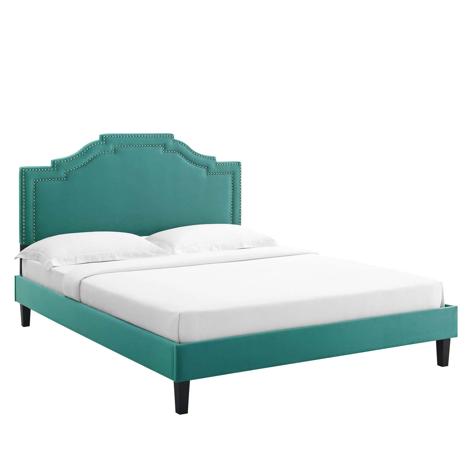 Adelaide Performance Velvet Queen Platform Bed By Modway - MOD-6582 - Image 79