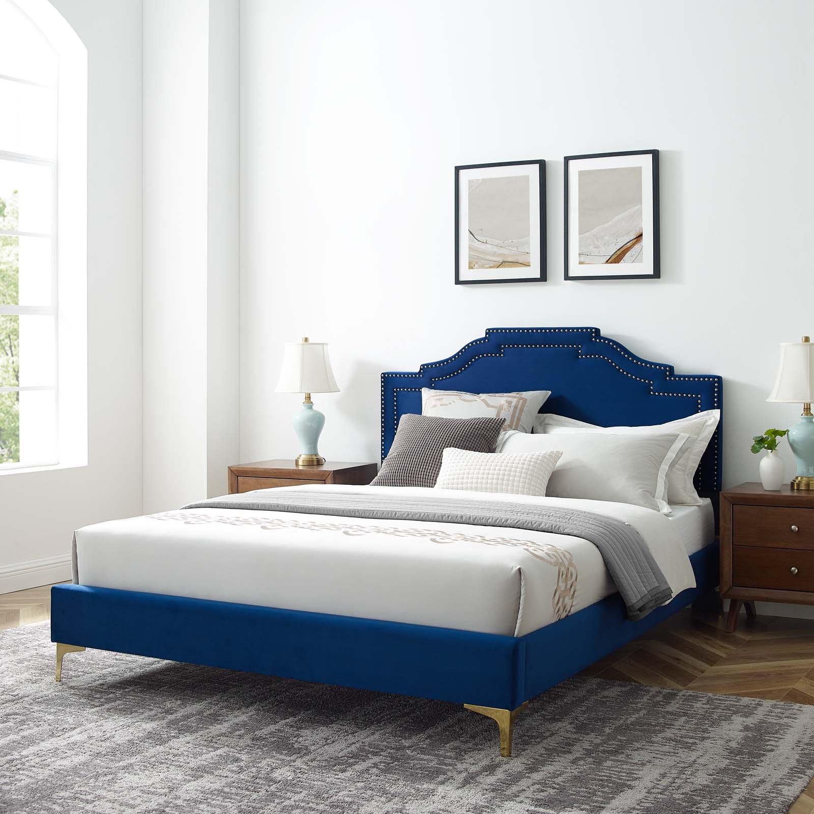 Adelaide Performance Velvet Twin Platform Bed By Modway - MOD-6850 - Image 63