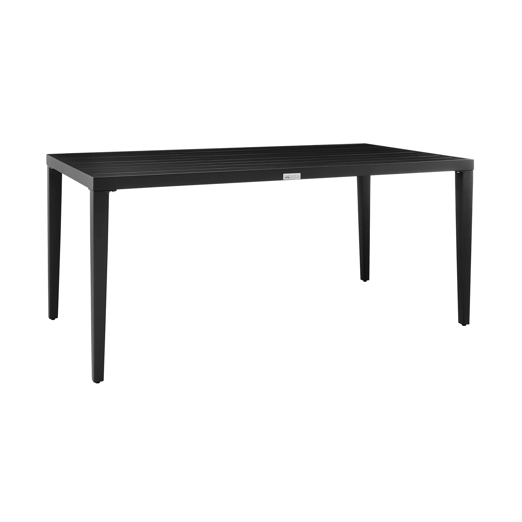 Aileen Outdoor Patio Dining Table in Aluminum By Armen Living - Image 4
