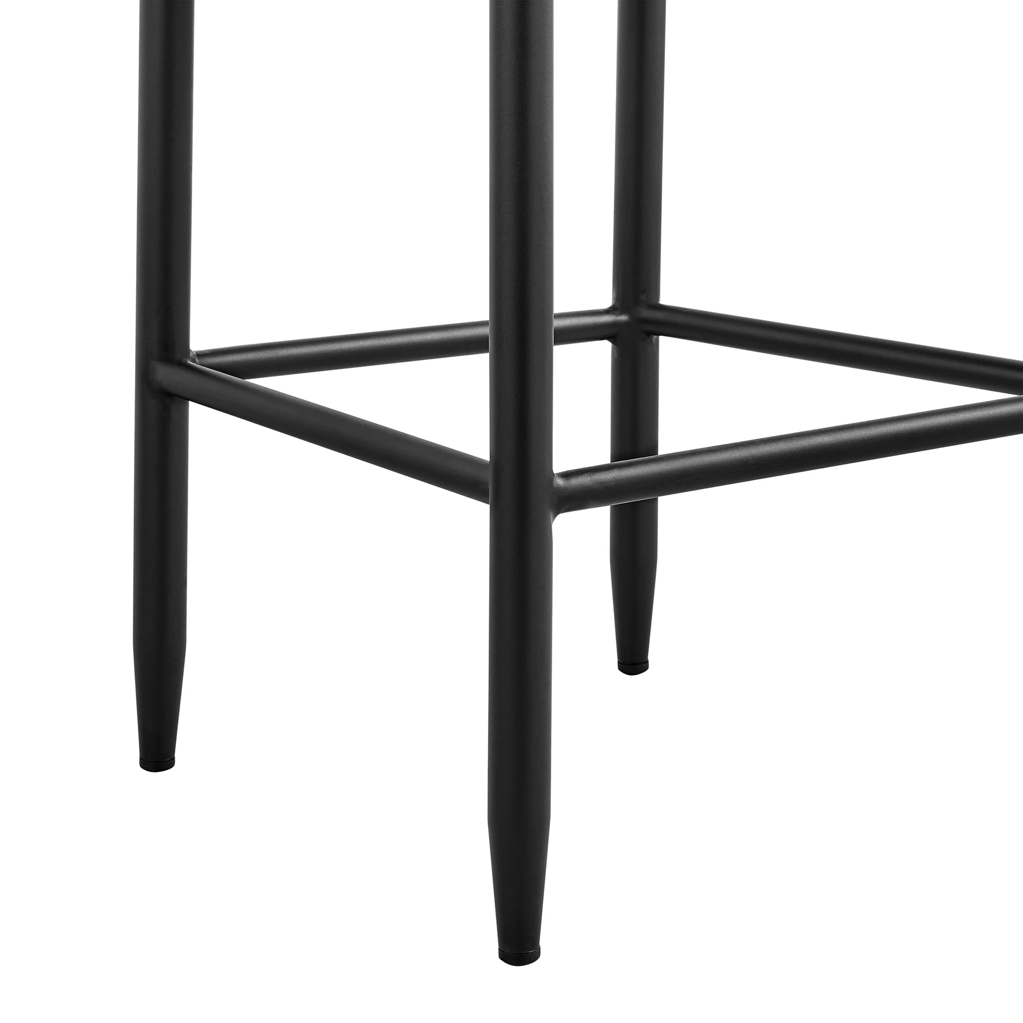 Alegria Outdoor Patio Counter Height Bar Stool in Aluminum with Gray Rope and Cushions By Armen Living - Image 9