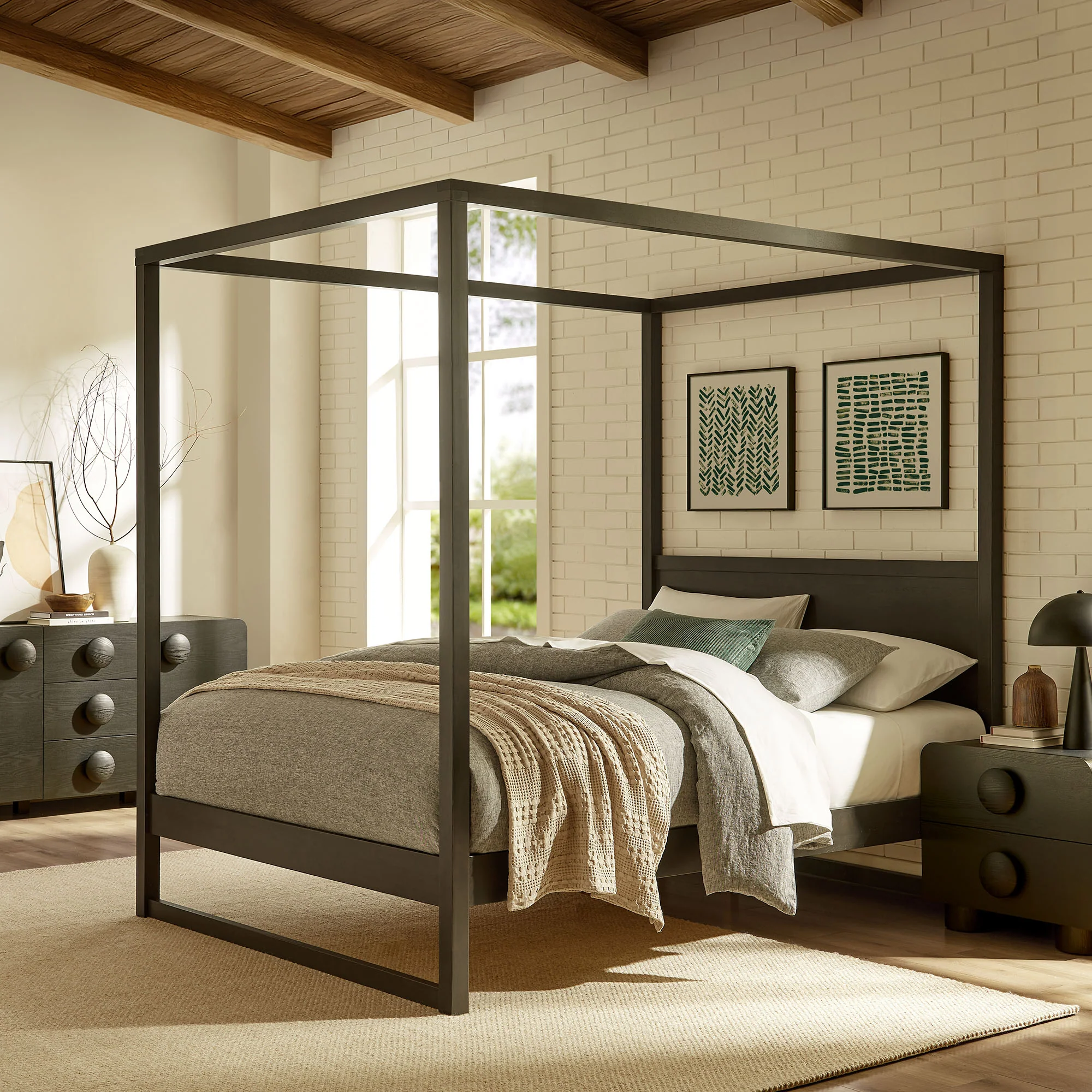 Alva King Wood Canopy Platform Bed by Modway - Image 18