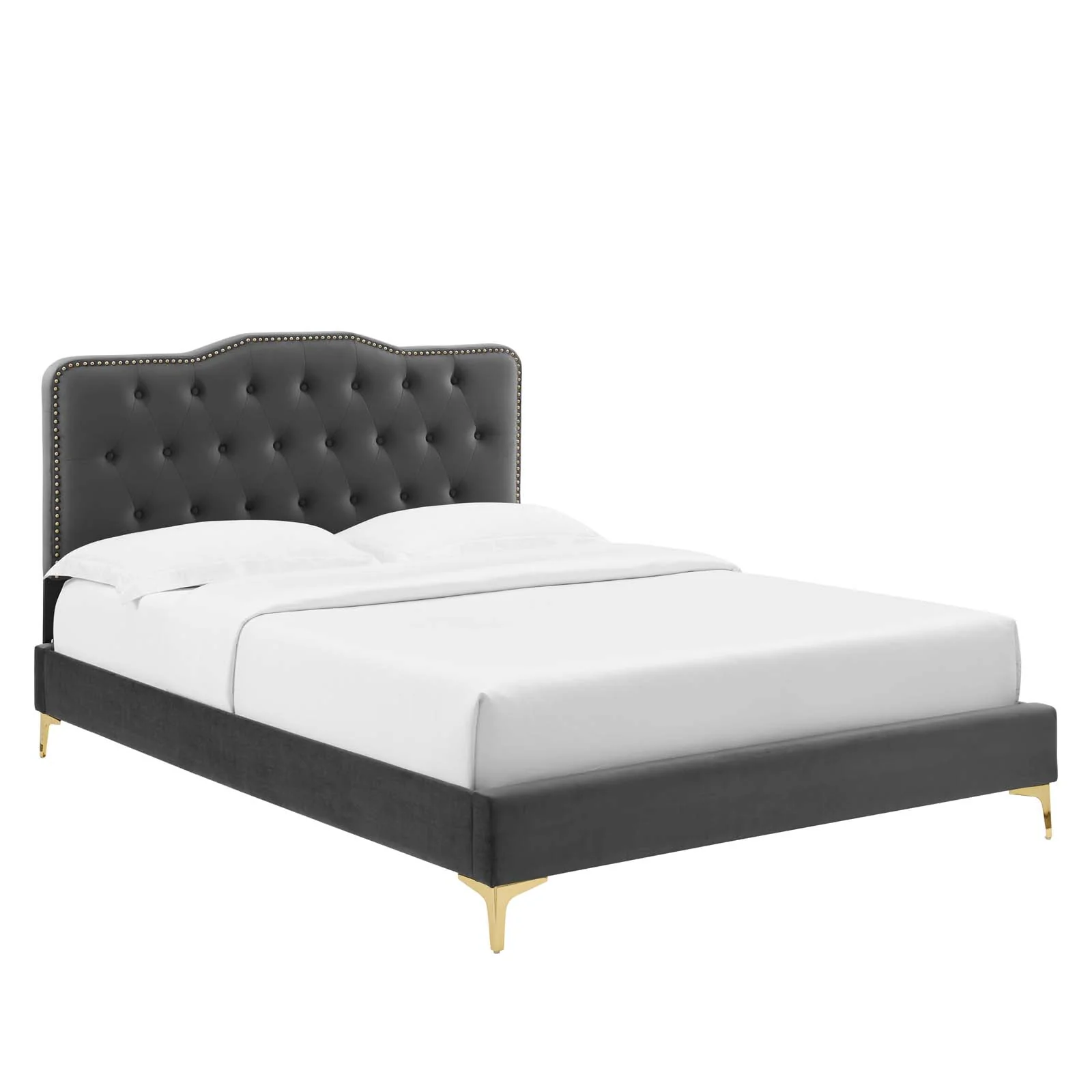 Amber Performance Velvet Queen Platform Bed By Modway - MOD-6775
