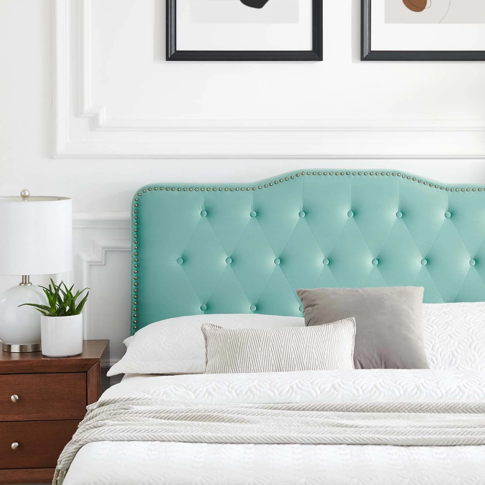 Amber Performance Velvet Queen Platform Bed By Modway - MOD-6777 - Image 43