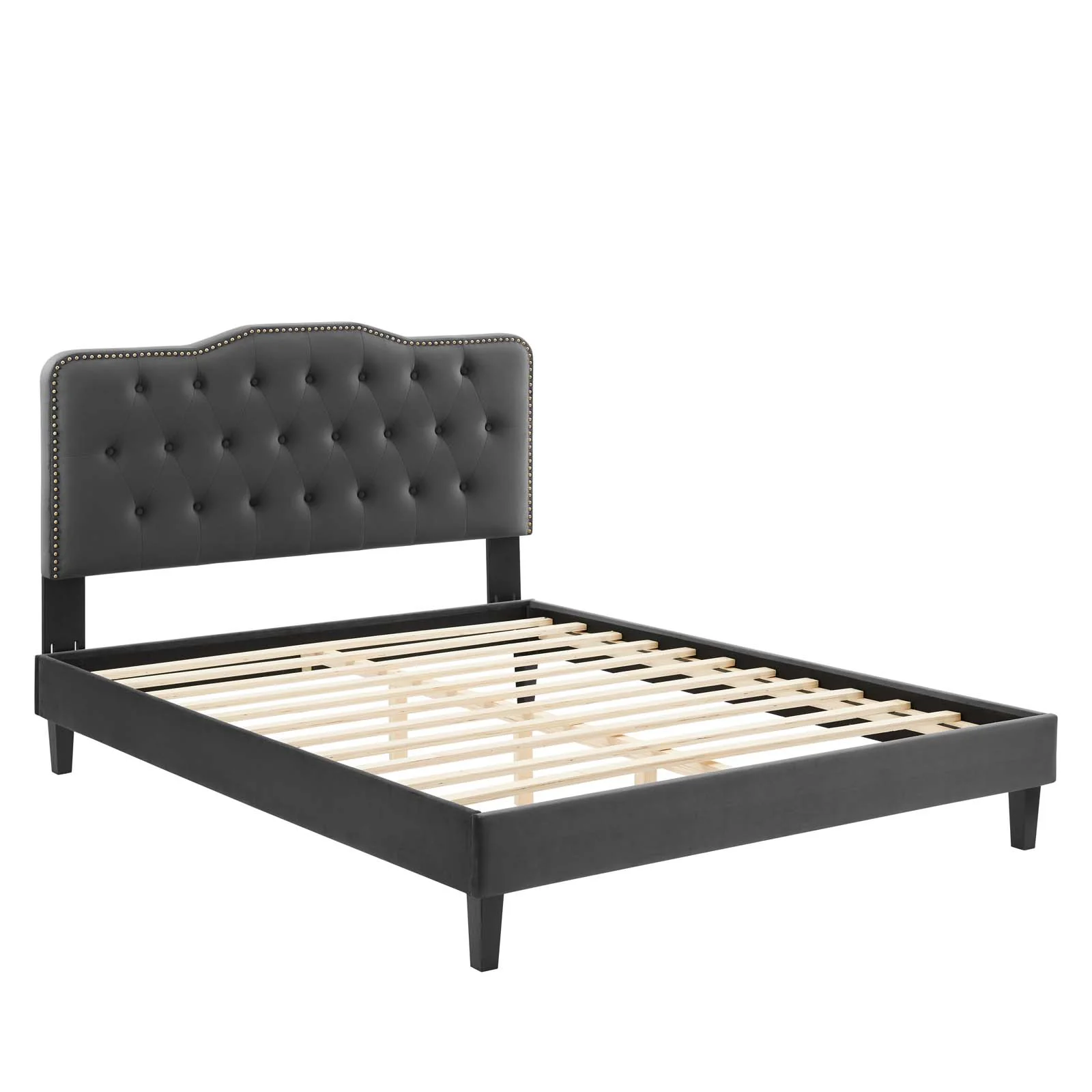 Amber Performance Velvet Queen Platform Bed By Modway - MOD-6777 - Image 8
