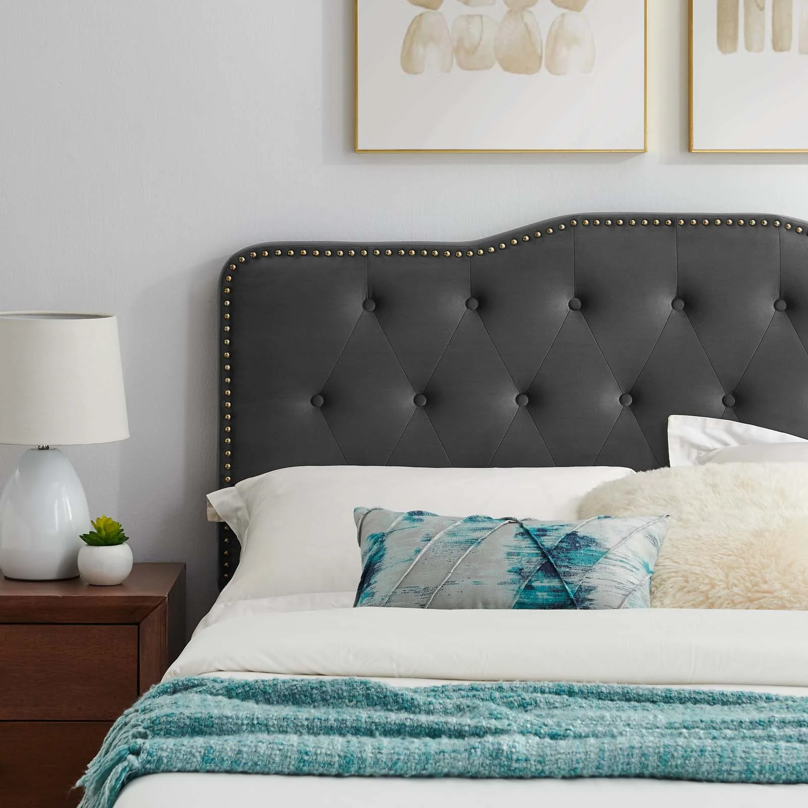 Amber Tufted Performance Velvet Twin Platform Bed By Modway - MOD-6778 - Image 2