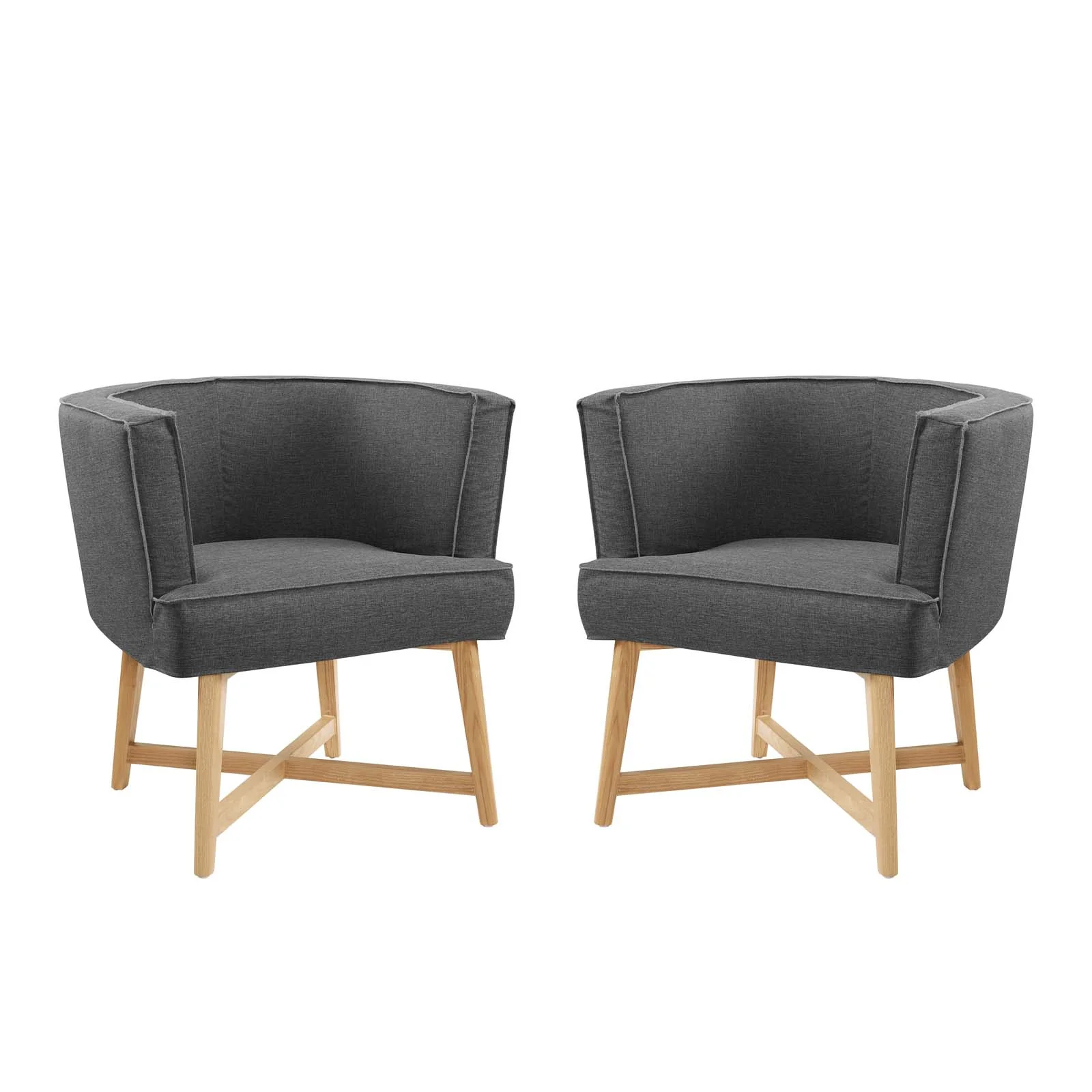 Anders Accent Chair Upholstered Fabric Set of 2 By Modway - EEI-4424 - Image 2