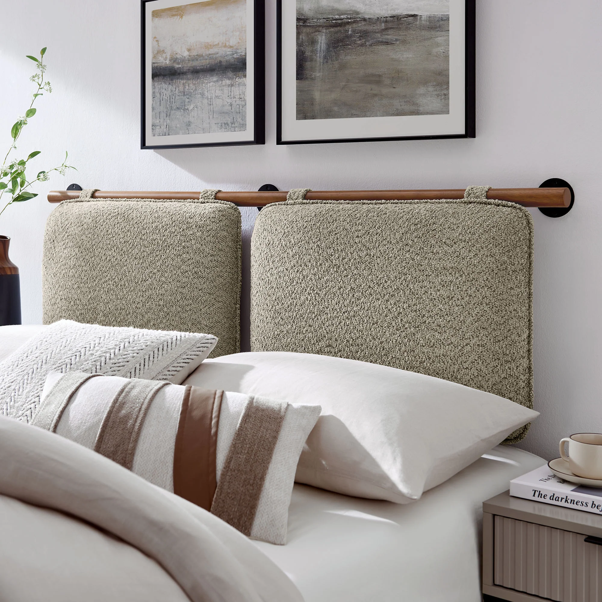 Anela Wall-Mounted Chenille Upholstered Full Headboard by Modway - Image 22