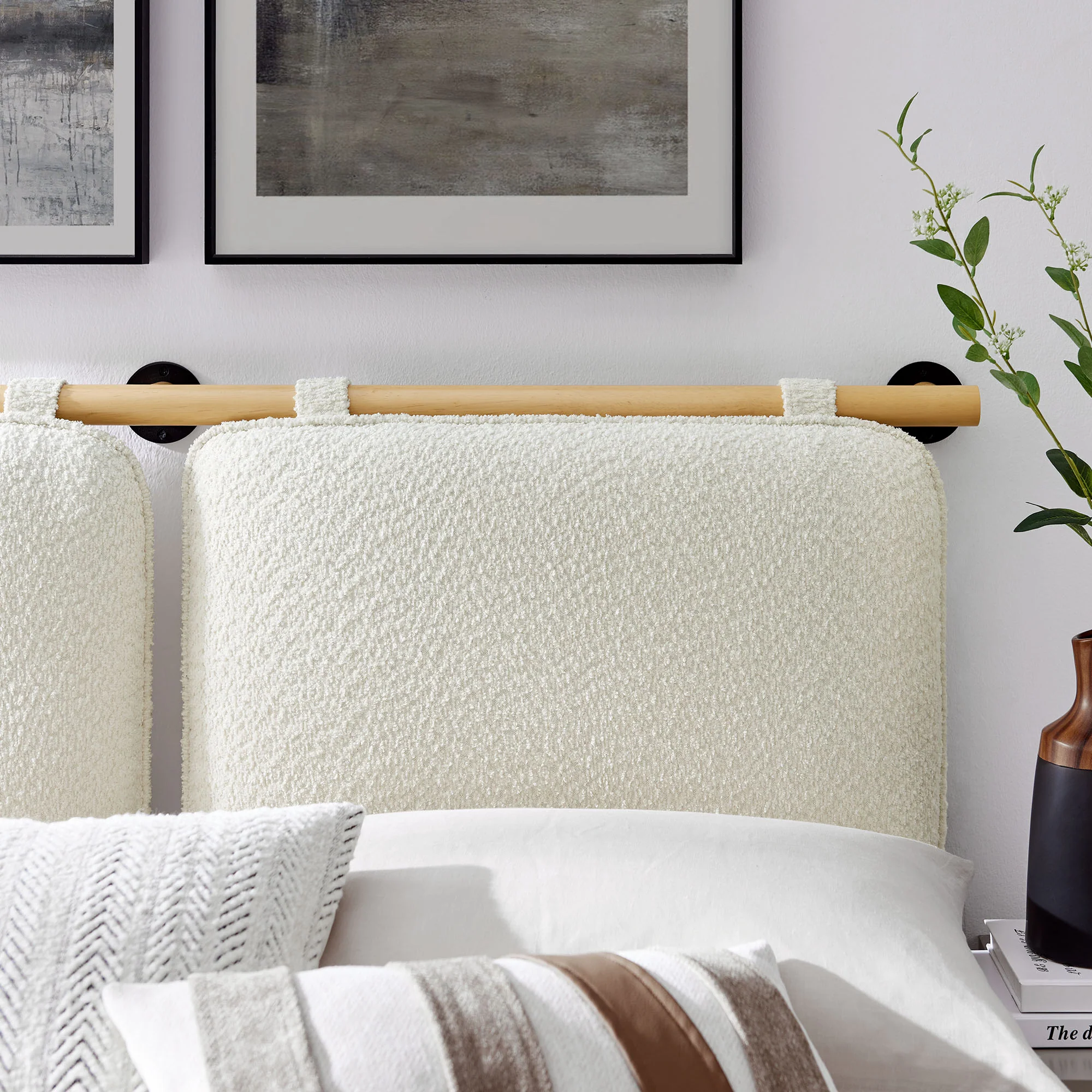 Anela Wall-Mounted Chenille Upholstered Full Headboard by Modway - Image 6