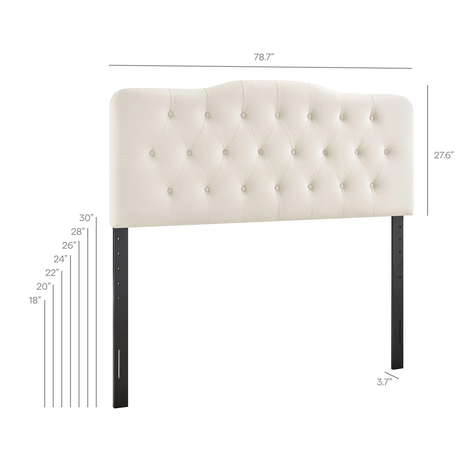 Annabel Stain-Resistant Performance Velvet King Headboard by Modway - Image 8