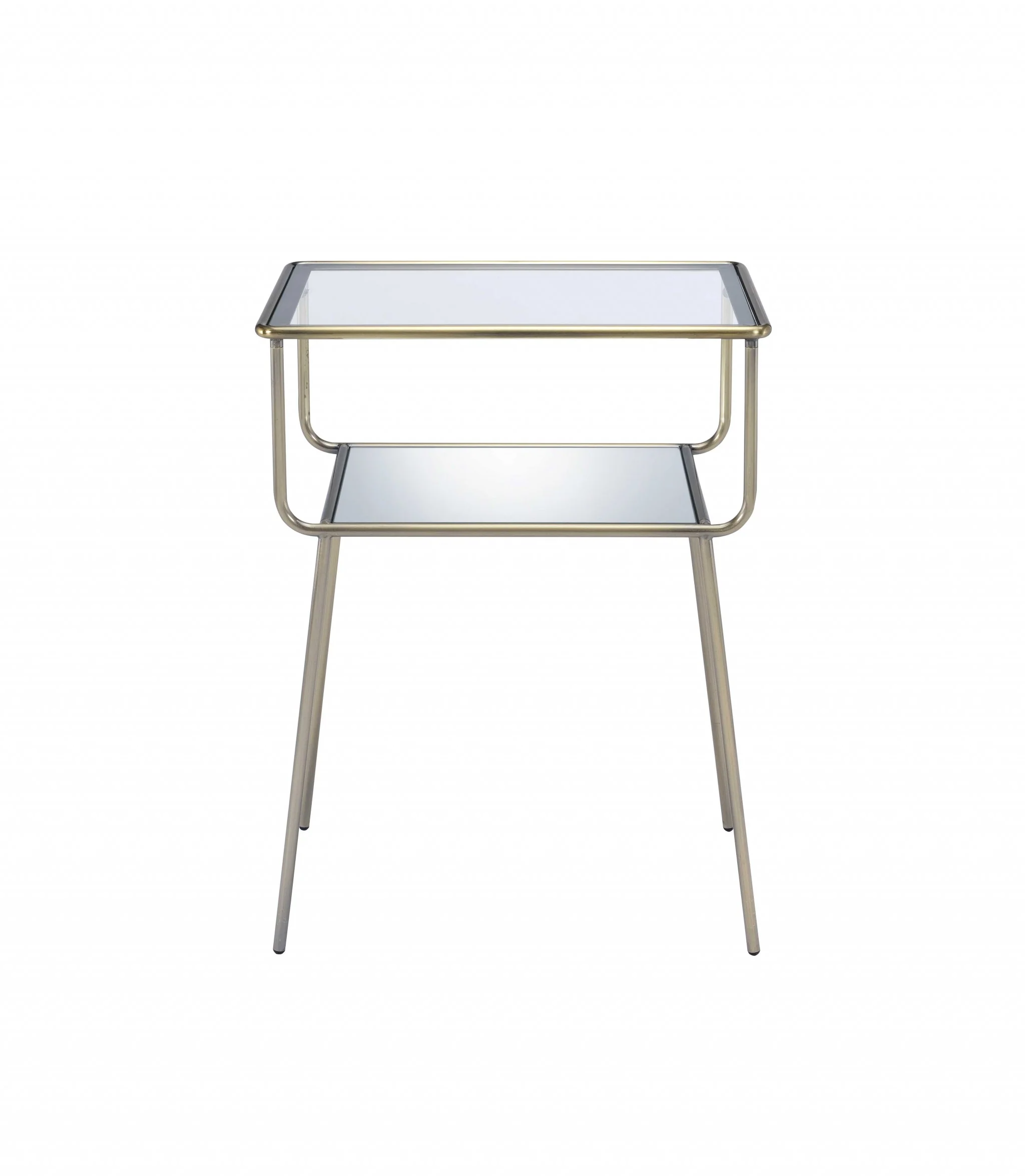 Antique Brass End Table By Homeroots