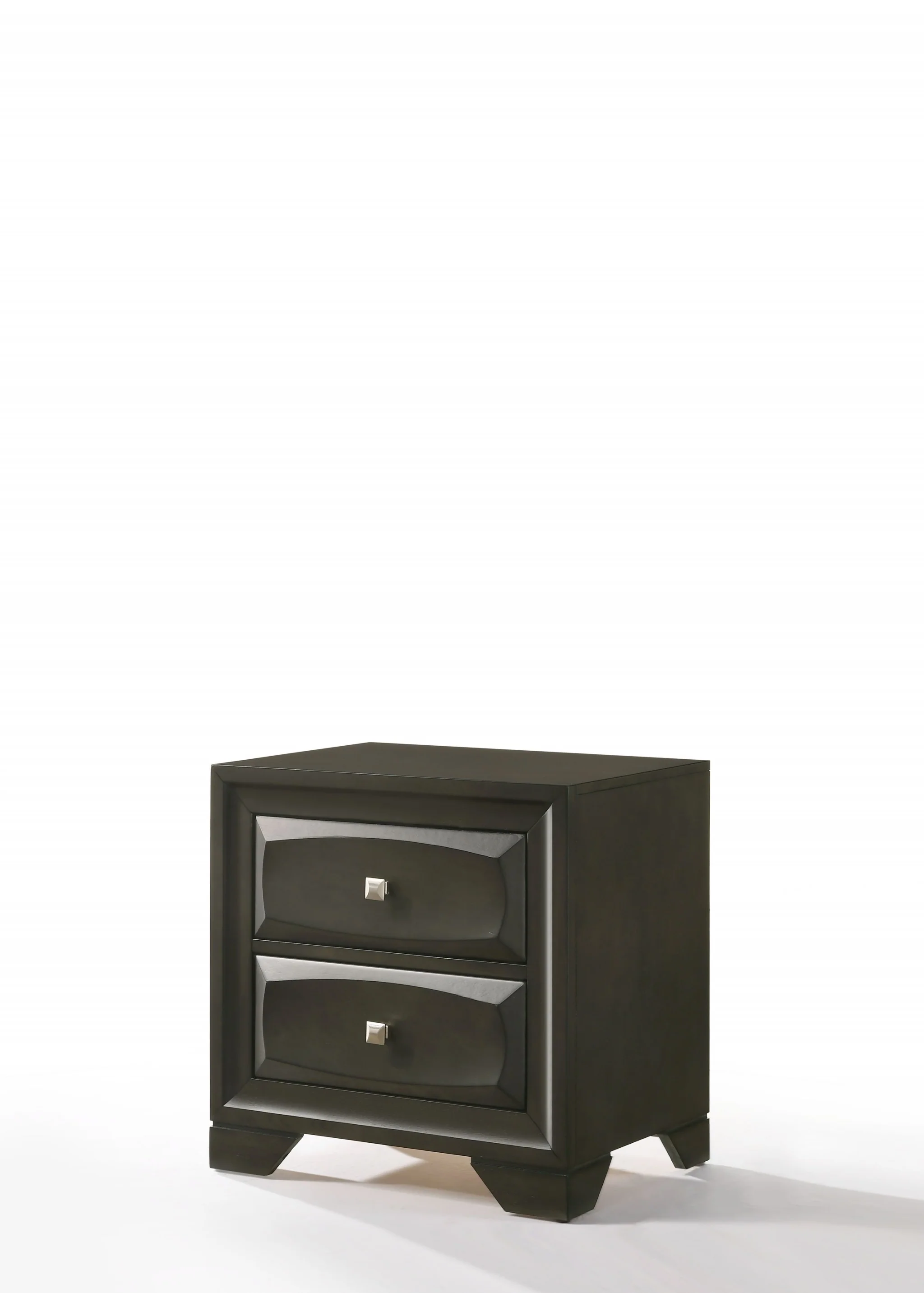 Antique Gray Rubber Wood Nightstand By Homeroots