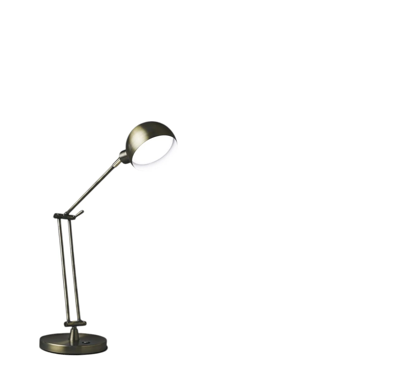 Antiqued Bronze Adjustable Swing Arm Desk Lamp USB With Antiqued Bronze Shade By Homeroots