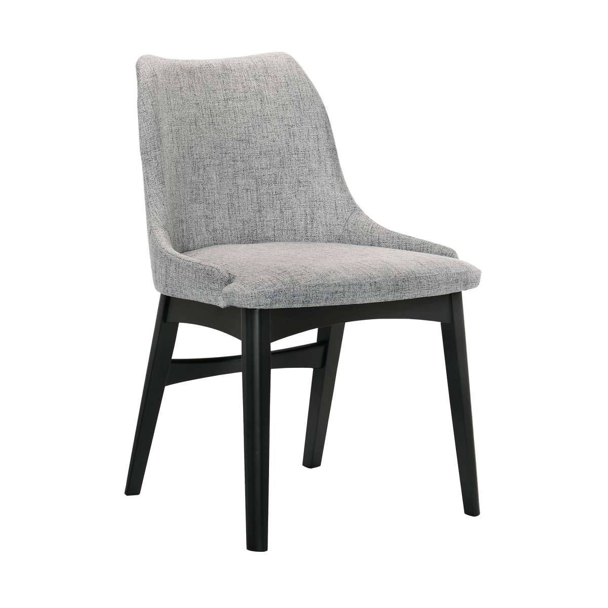 Arcadia and Azalea 42" Round Grey and Black Wood 5 Piece Dining Set By Armen Living - Image 2