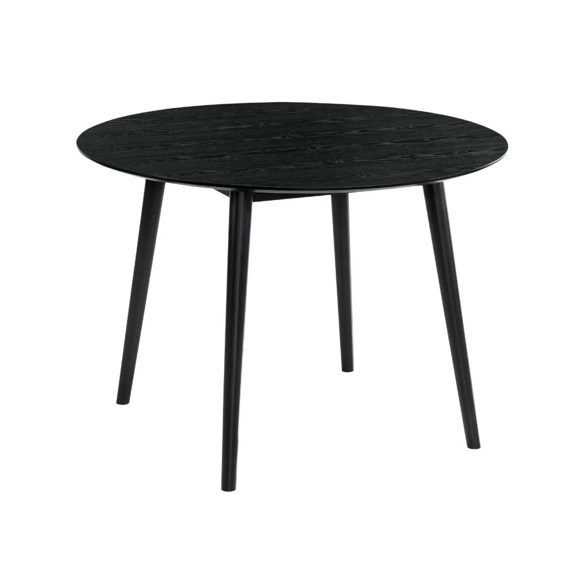 Arcadia and Azalea 42" Round Grey and Black Wood 5 Piece Dining Set By Armen Living - Image 3
