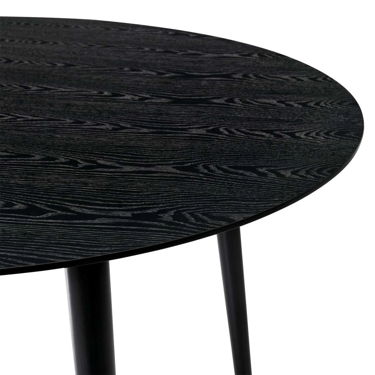 Arcadia and Azalea 42" Round Grey and Black Wood 5 Piece Dining Set By Armen Living - Image 6