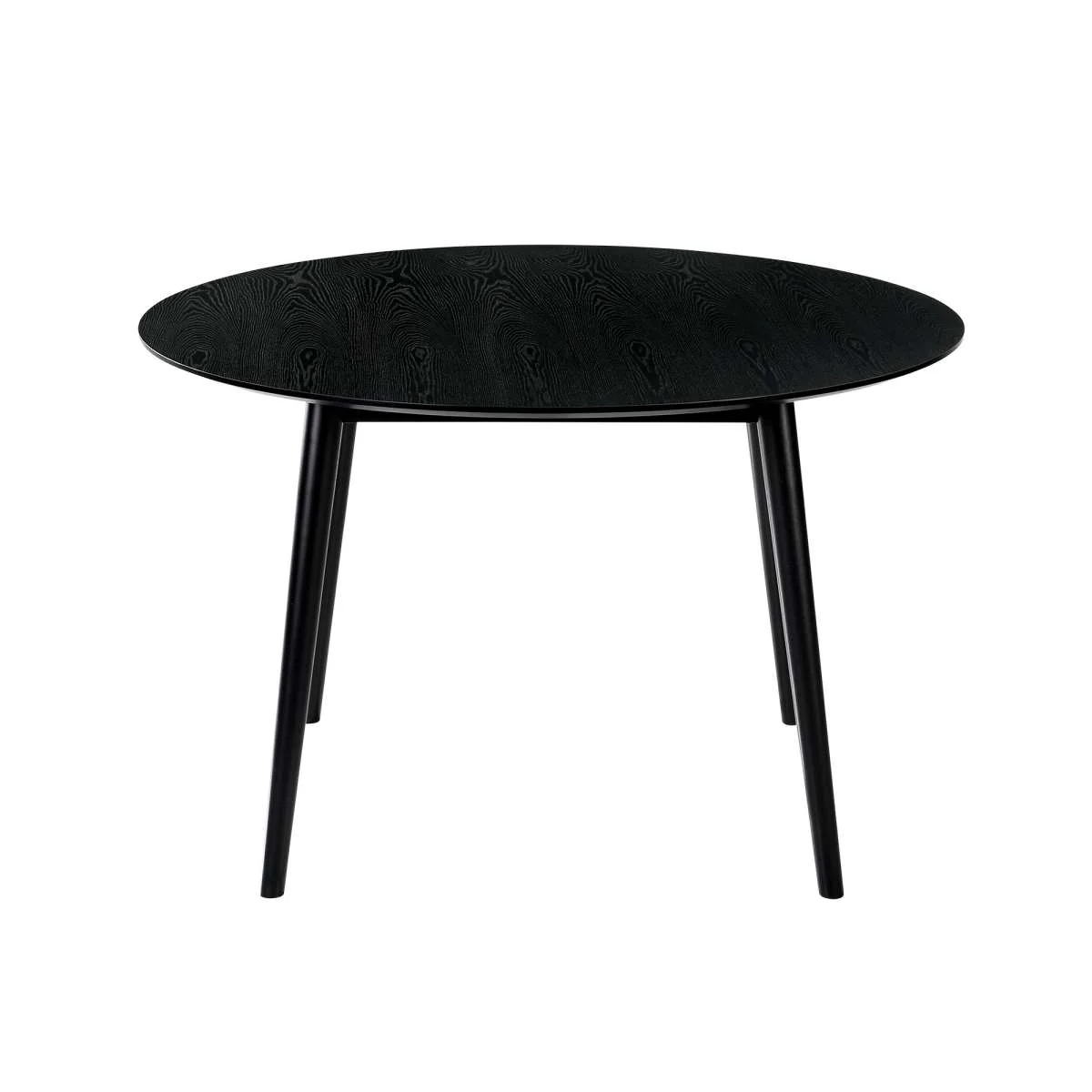Arcadia and Talulah 48" Round Grey and Black Wood 5 Piece Dining Set By Armen Living - Image 4