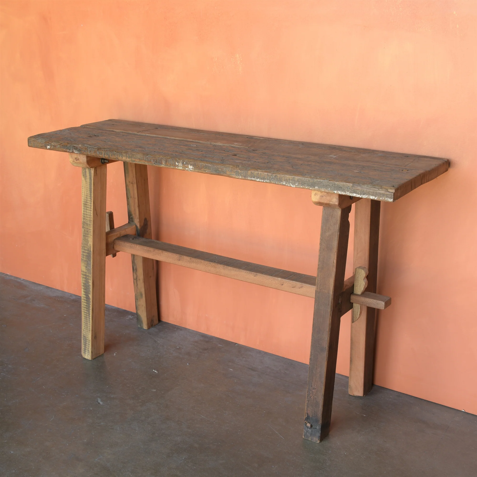 Arcadia Rustic Console Table By HomArt