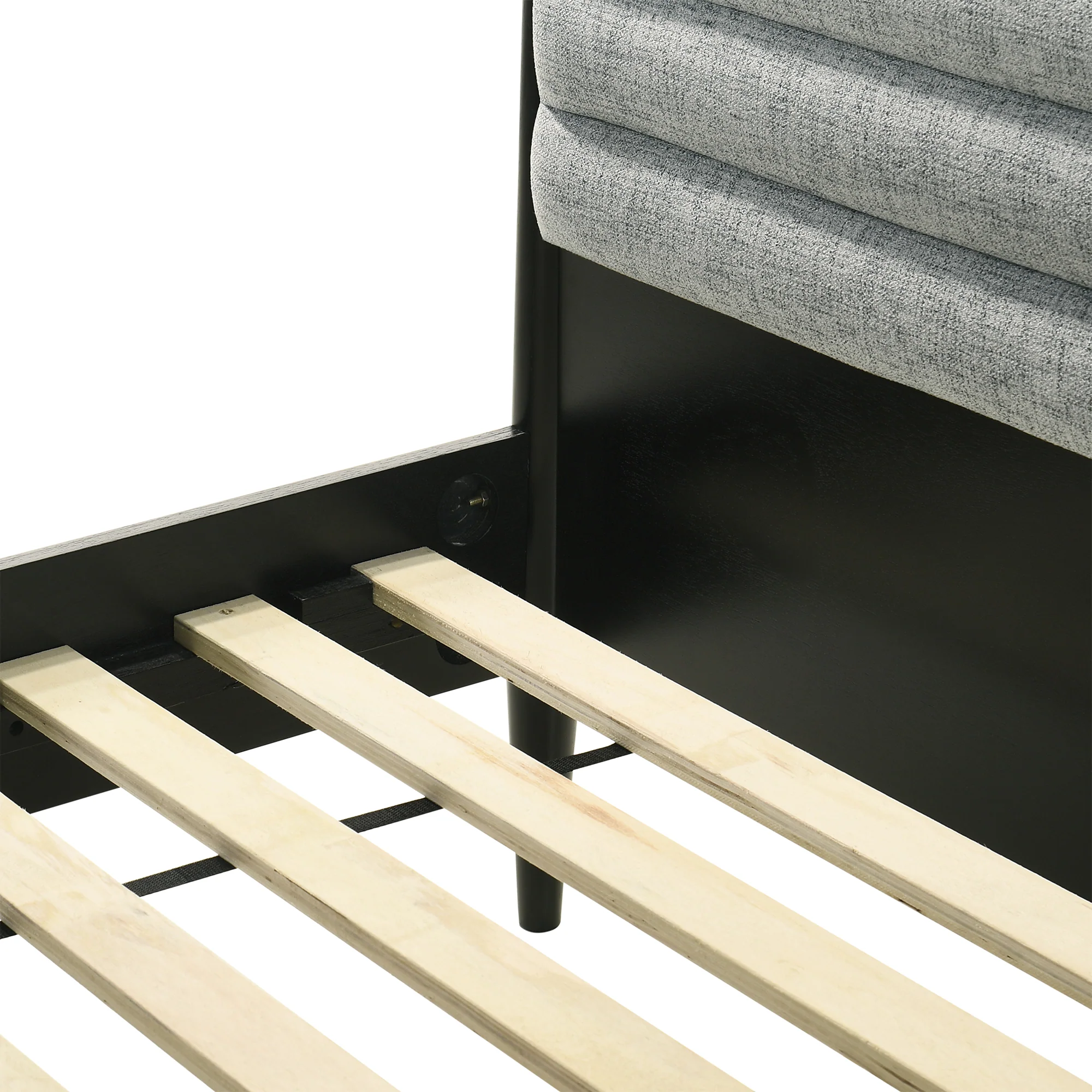 Artemio King Platform Wood Bed Frame in Walnut Finish By Armen Living - Image 20