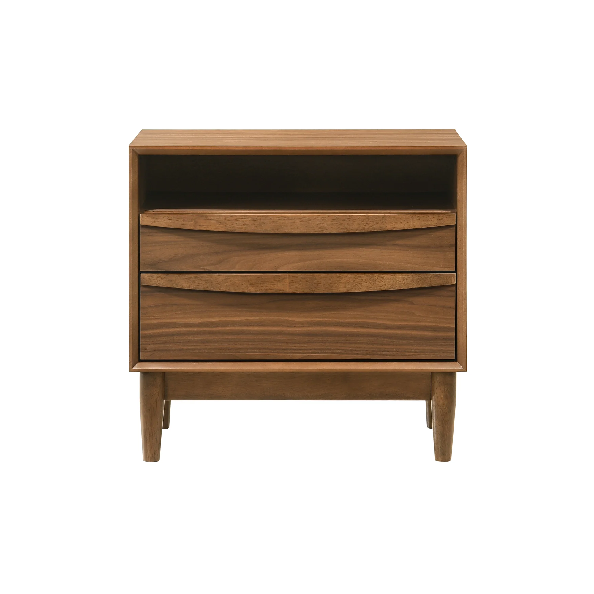 Artemio Queen 4 Piece Wood Bedroom Set in Walnut Finish By Armen Living - Image 10