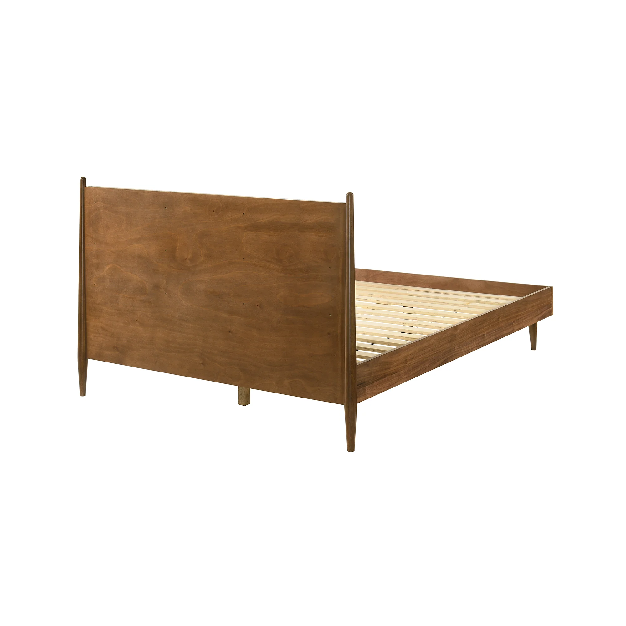 Artemio Queen 4 Piece Wood Bedroom Set in Walnut Finish By Armen Living - Image 4