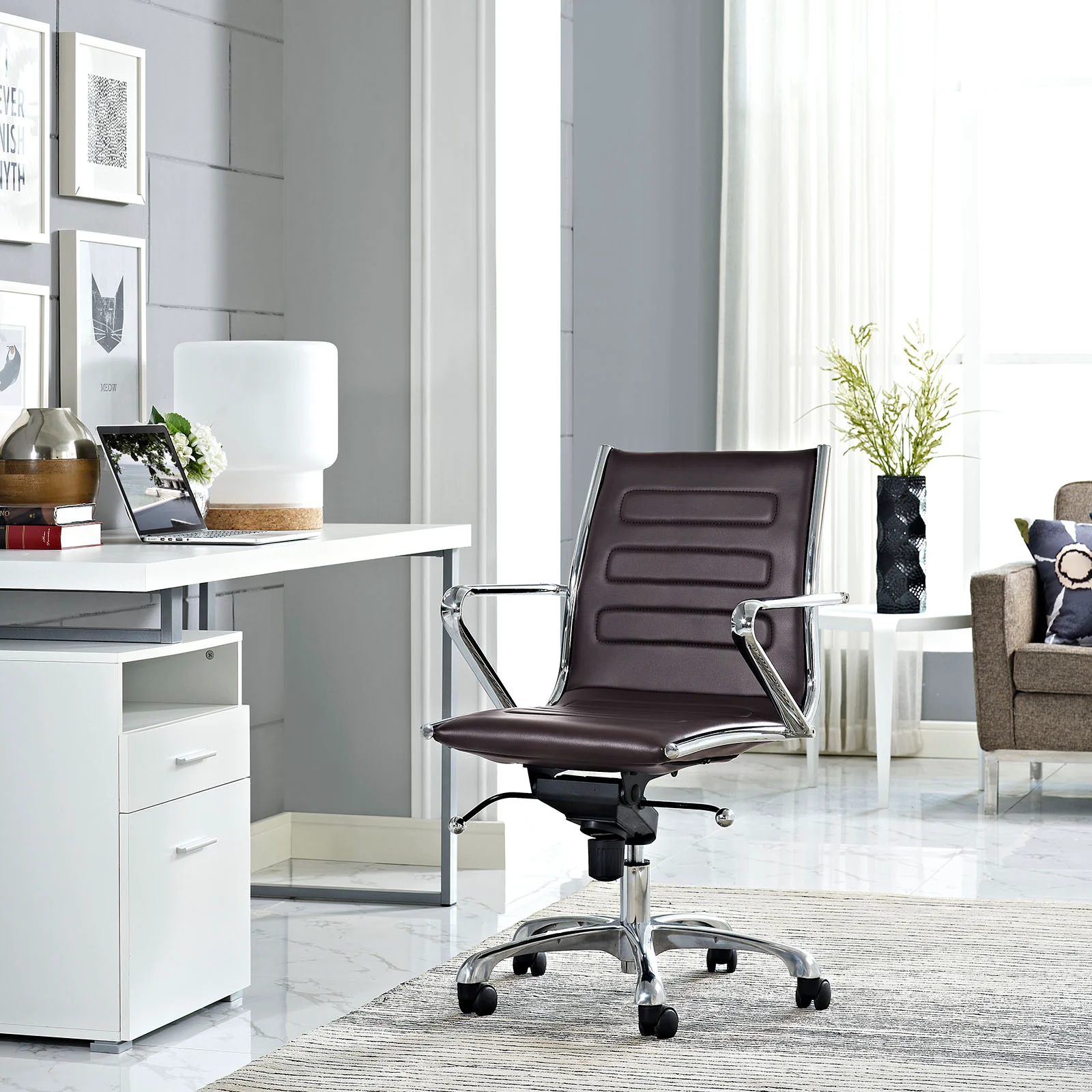 Ascend Mid Back Office Chair By Modway - EEI-2214