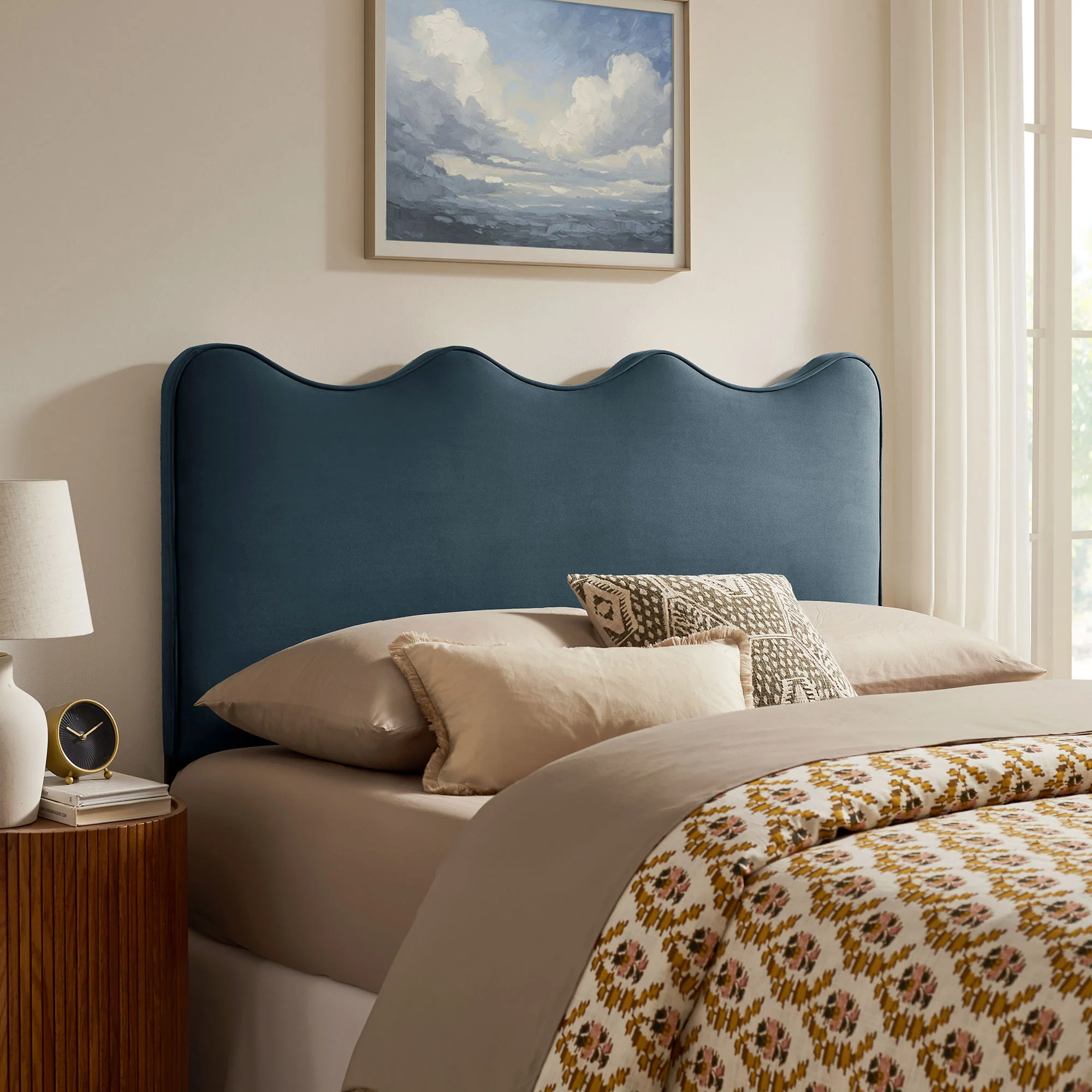 Athena Stain-Resistant Performance Velvet Full Size Headboard by Modway - Image 22