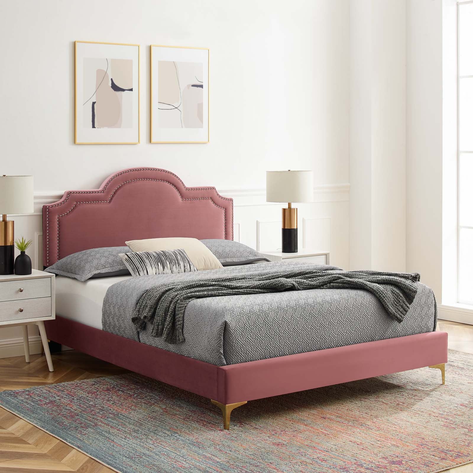 Aviana Performance Velvet Twin Bed By Modway - MOD-6789 - Image 15