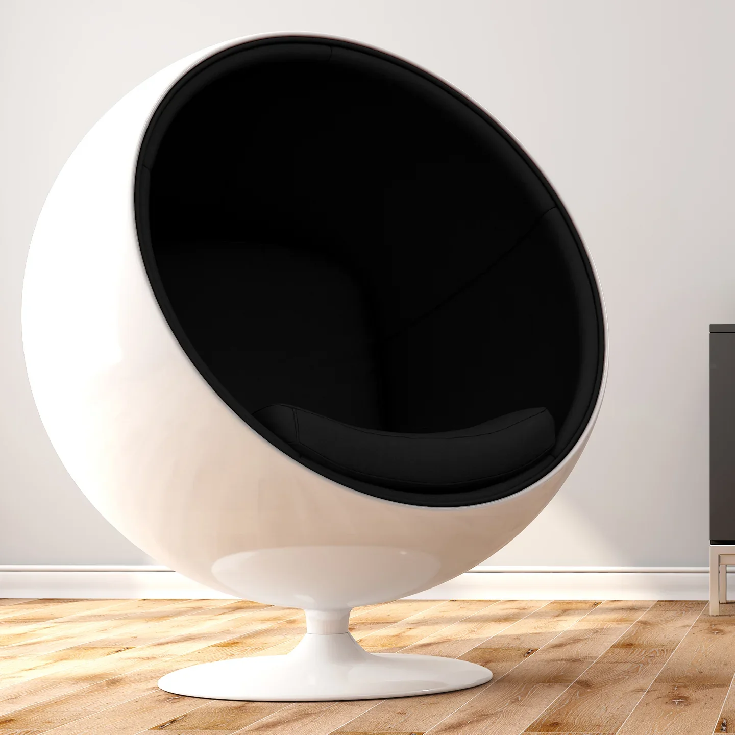 Ball Chair, Black By World Modern Design