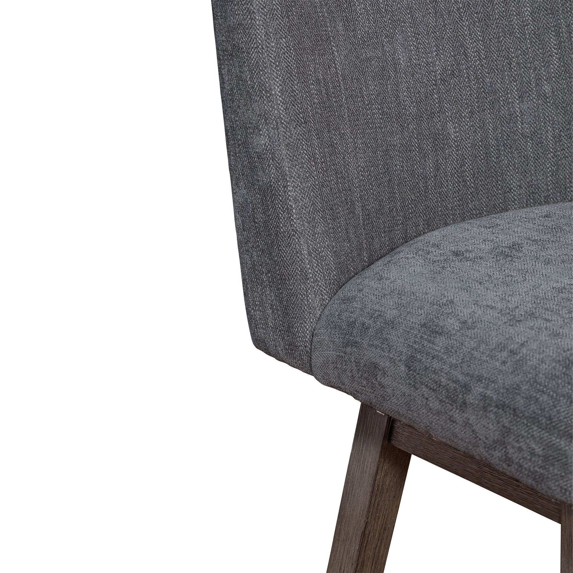 Basila Swivel Bar Stool in Grey Oak Wood Finish with Grey Fabric By Armen Living - Image 10