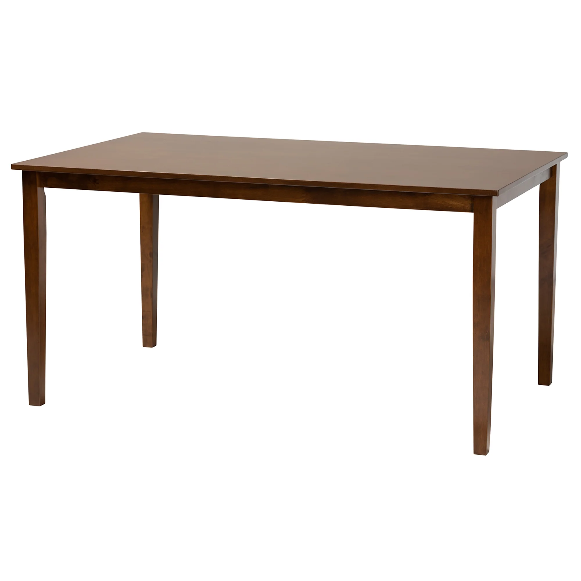 Baxton Studio Abigail Modern Grey Fabric and Walnut Brown Finished Wood 6-Piece Dining Set - Image 8