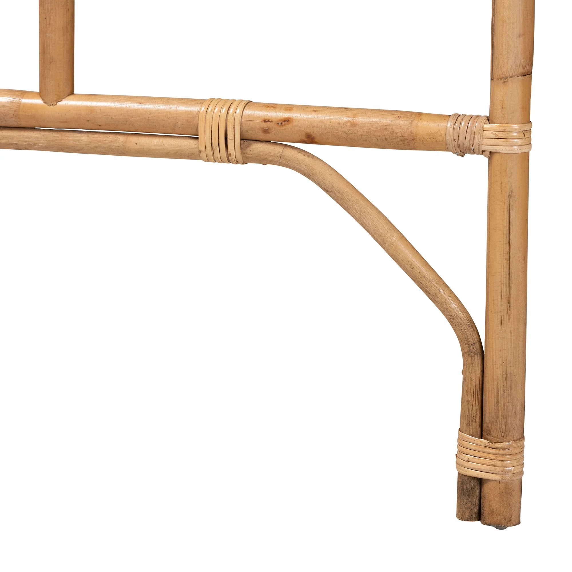 Baxton Studio bali & pari Perenna Modern Bohemian Natural Rattan King Size Standalone Headboard - Image 5