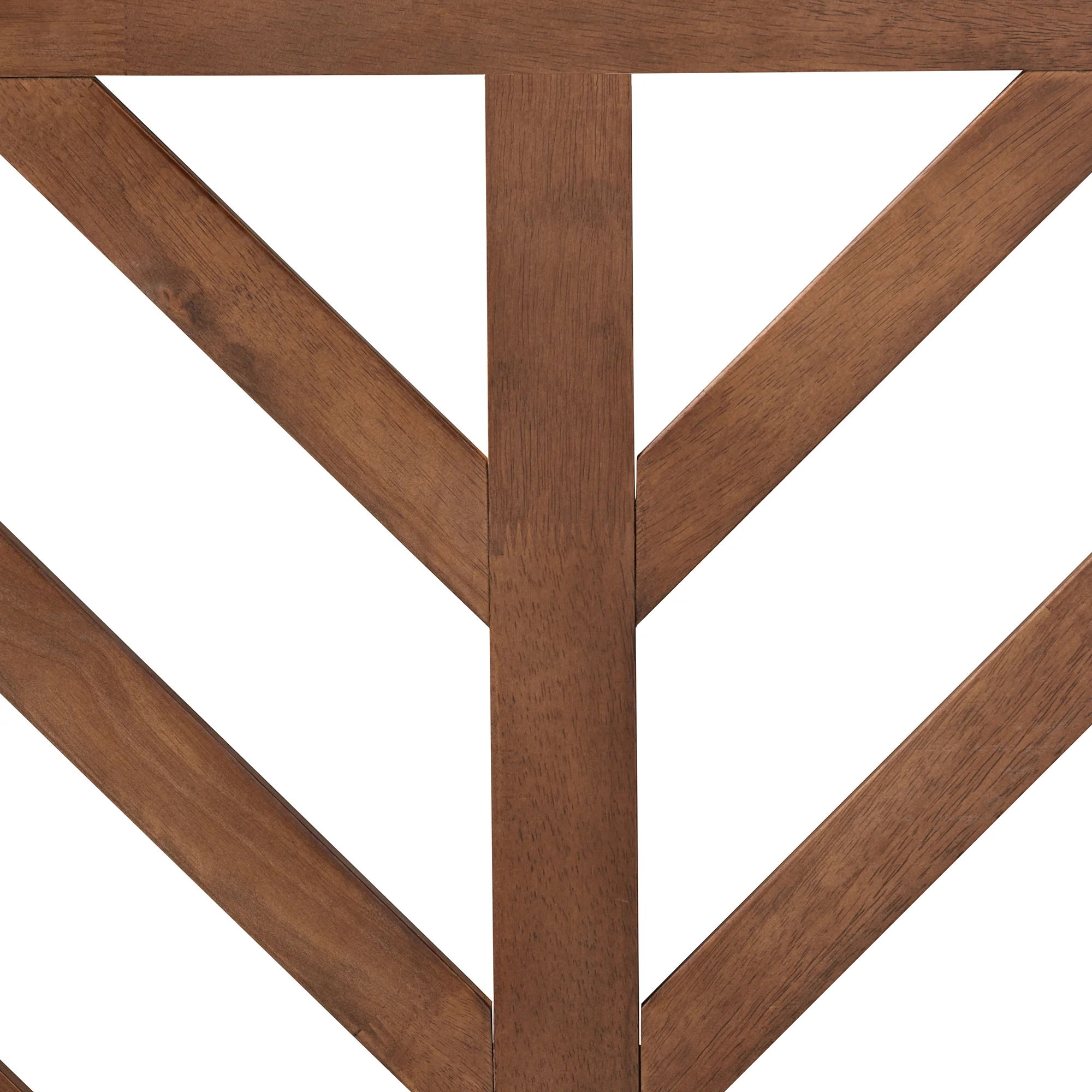 Baxton Studio Belisma Modern and Contemporary Ash Walnut Finished Wood King Size Headboard - Image 5