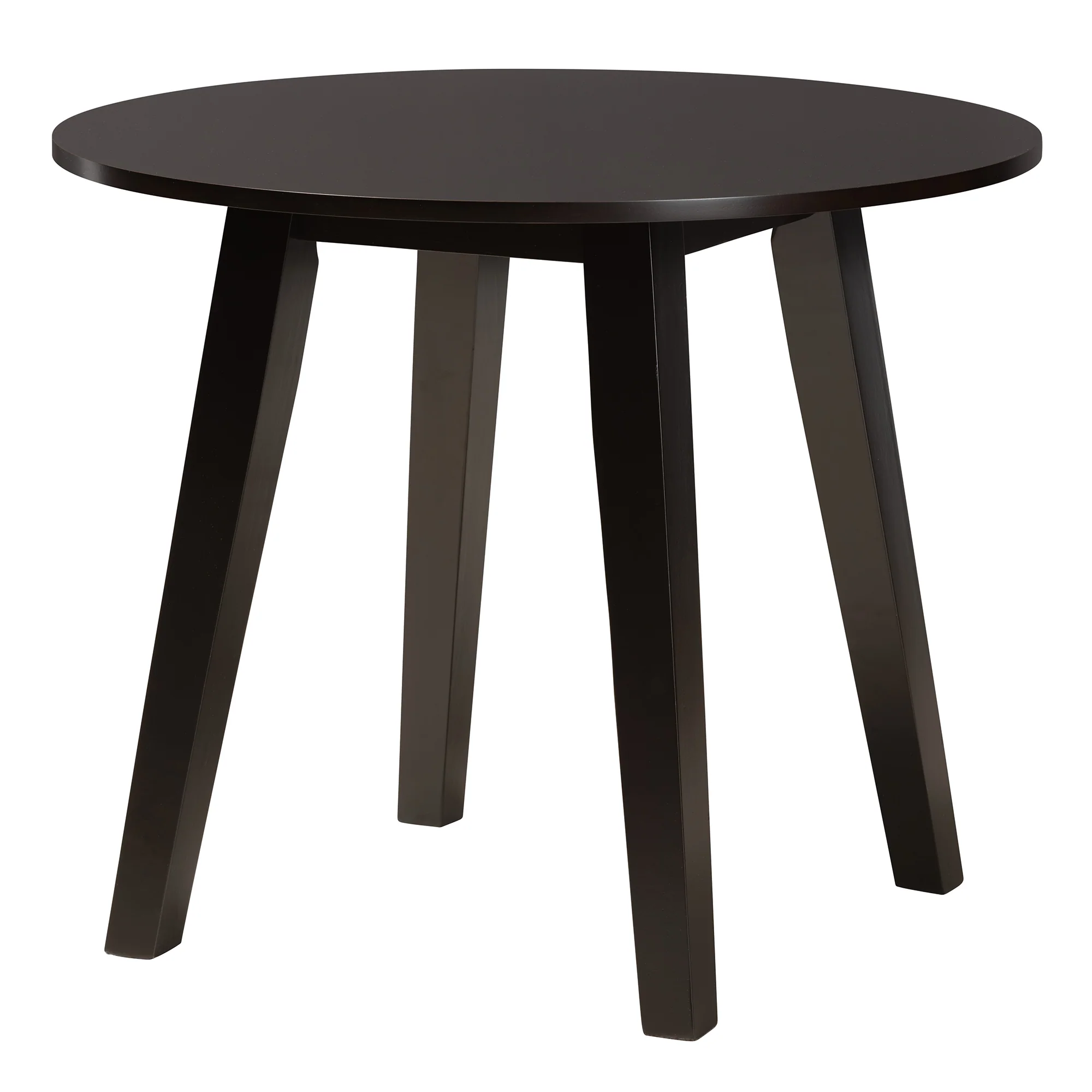 Baxton Studio Brooke Modern Beige Fabric and Dark Brown Finished Wood 5-Piece Dining Set - Image 6