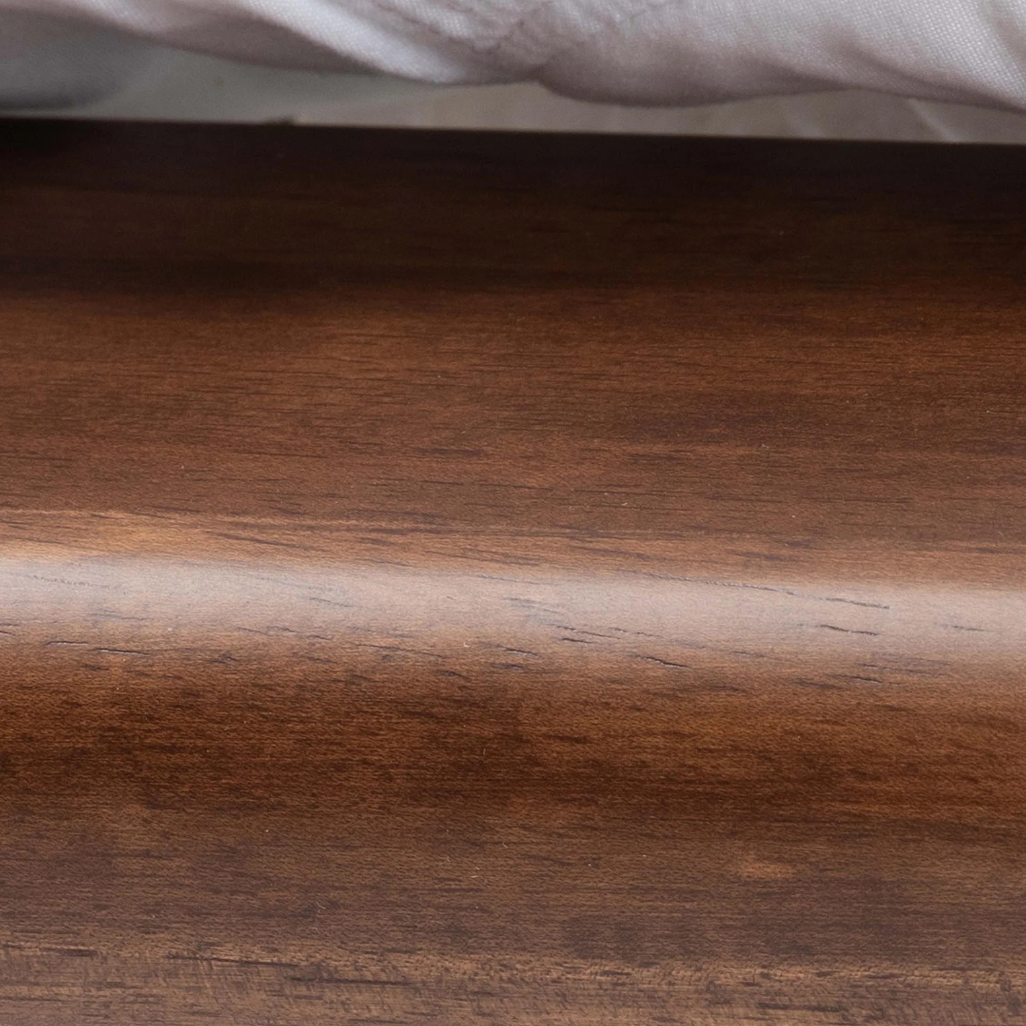 Baxton Studio Channary Mid-Century Modern Transitional Walnut Brown Finished Wood and Gold Metal Queen Size Bed Frame - Image 6