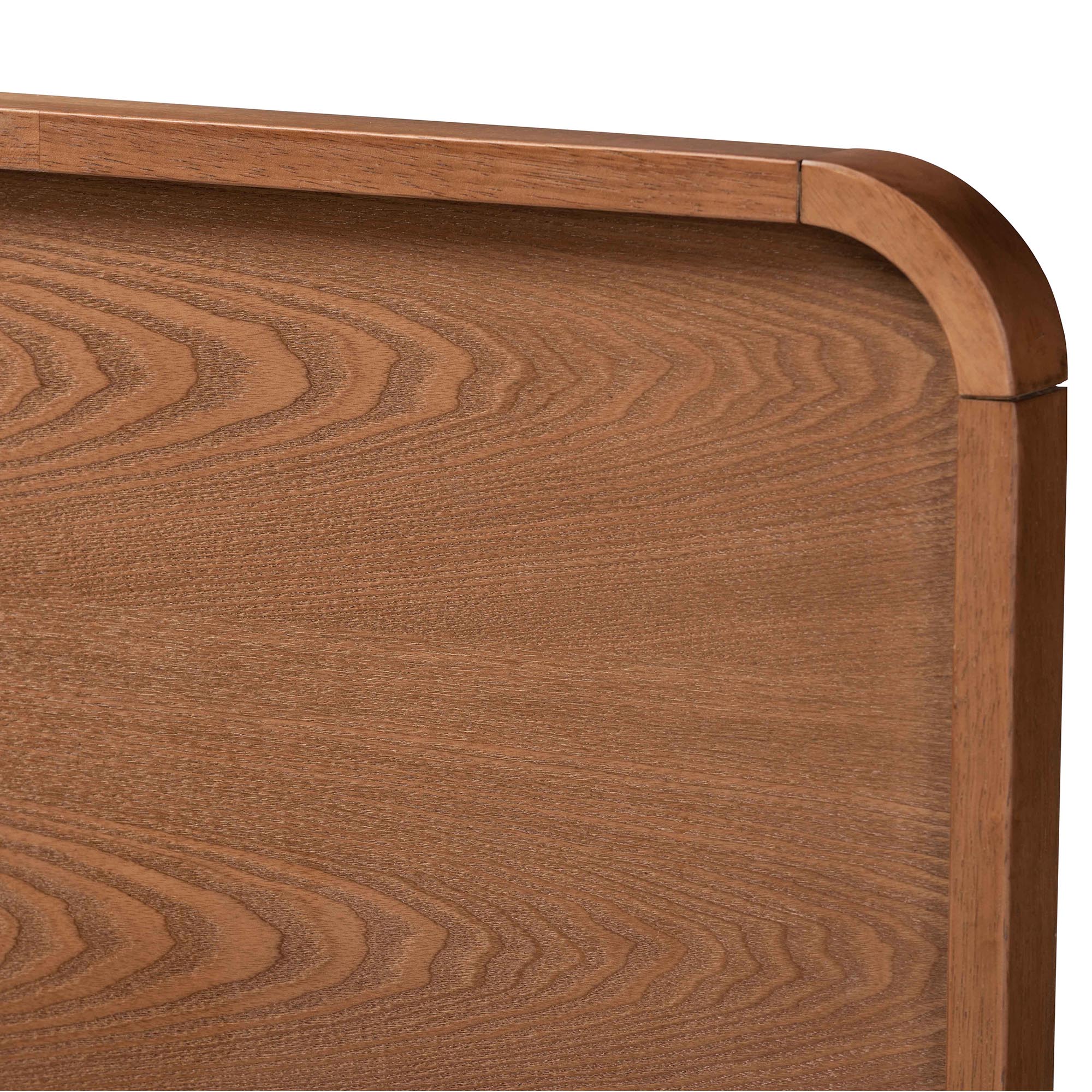 Baxton Studio Demeter Mid-Century Modern Walnut Brown Finished Wood Full Size 5-Piece Bedroom Set - Image 9
