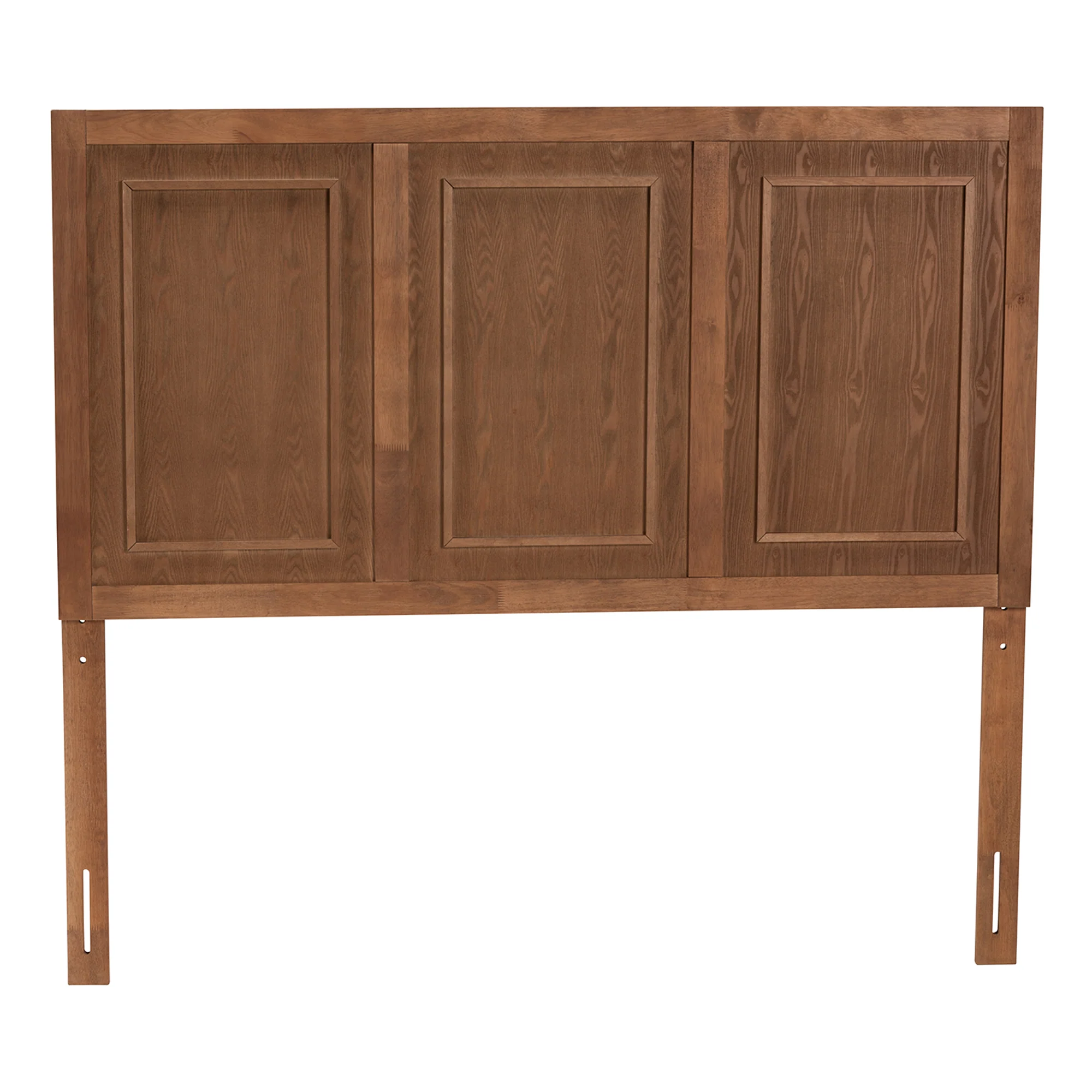 Baxton Studio Giordano Classic and Traditional Ash Walnut Finished Wood Full Size Headboard - Image 3