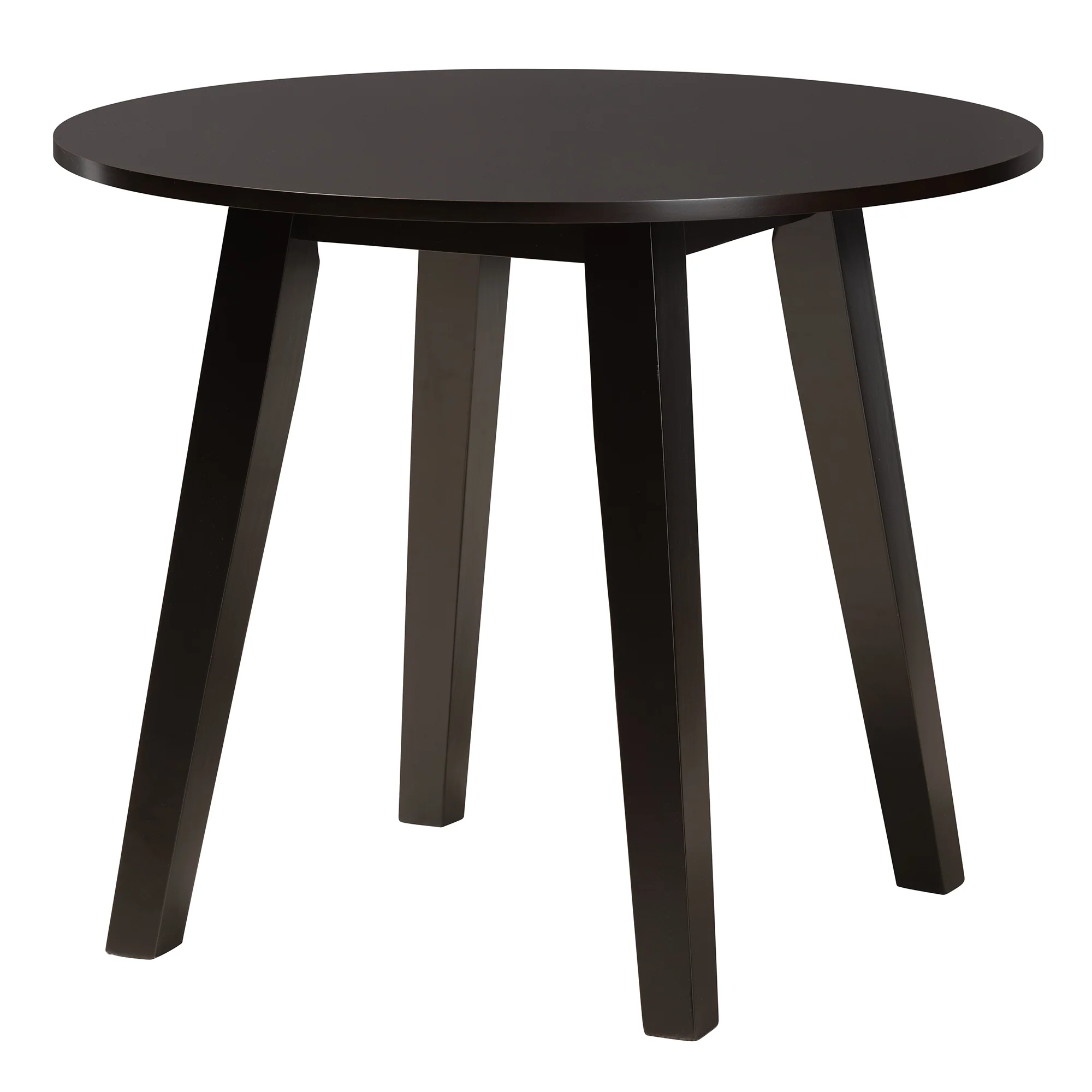 Baxton Studio Louisa Modern Beige Fabric and Dark Brown Finished Wood 5-Piece Dining Set - Image 6