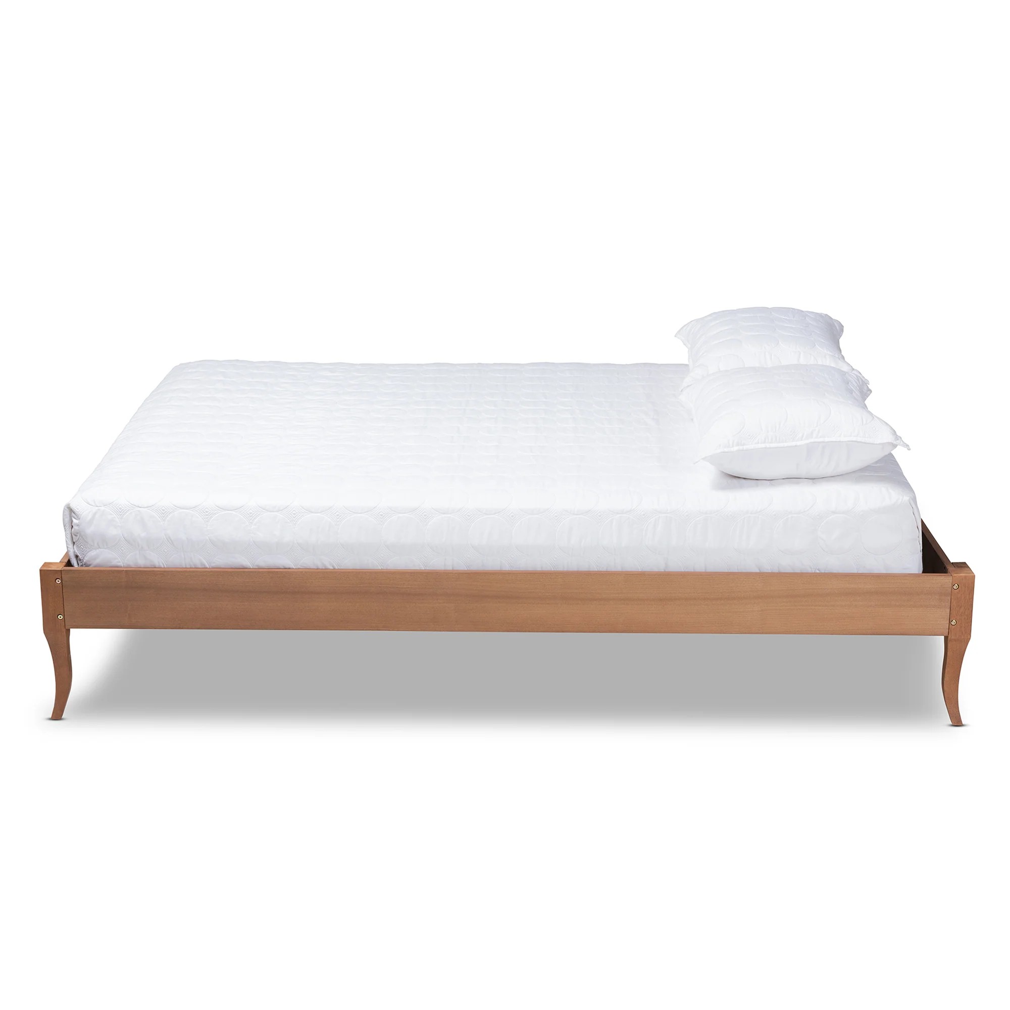Baxton Studio Marieke Vintage French Inspired Ash Wanut Finished King Size Wood Bed Frame - Image 5