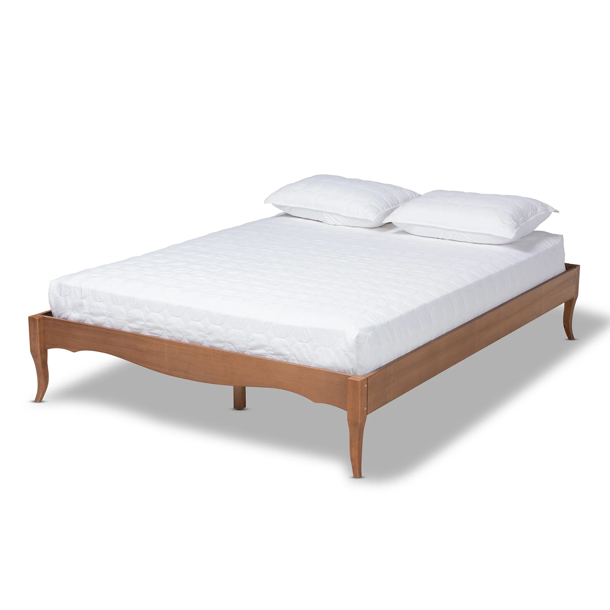 Baxton Studio Marieke Vintage French Inspired Ash Wanut Finished Queen Size Wood Bed Frame - Image 4