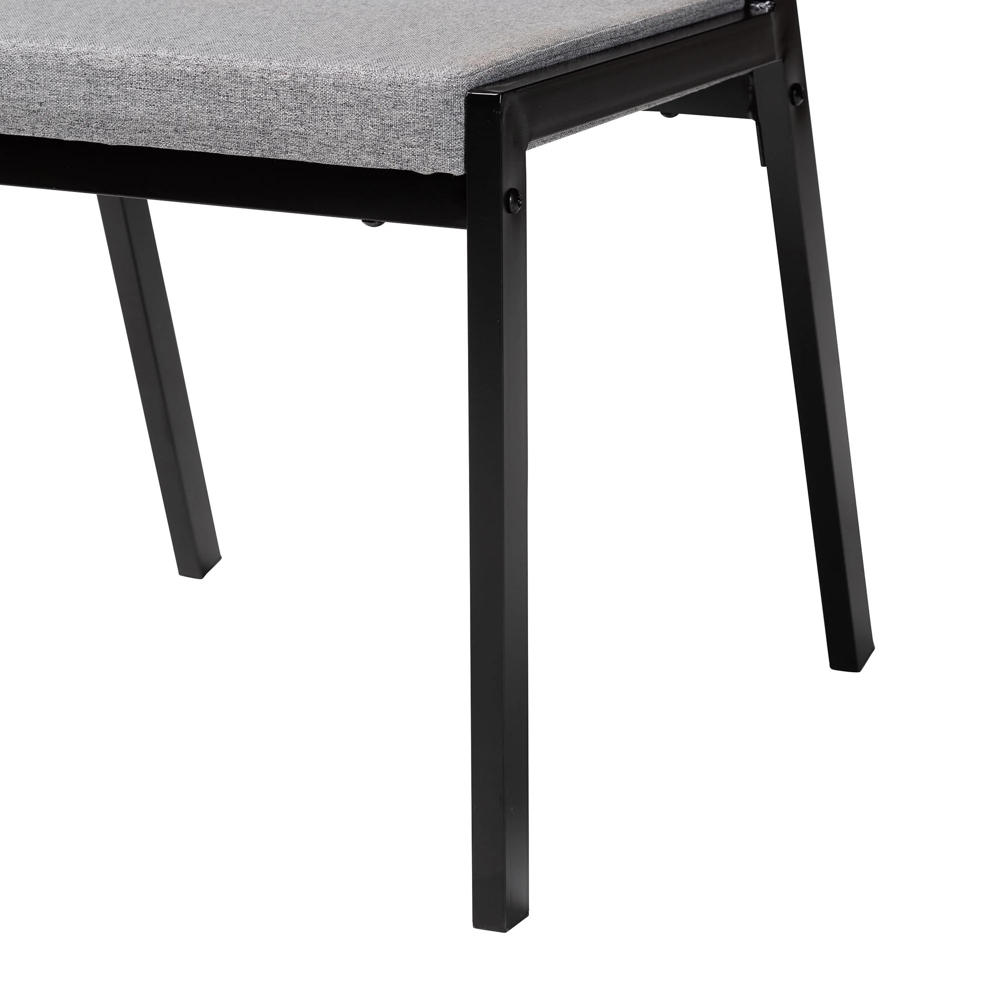 Baxton Studio Revelin Industrial Beige Fabric and Metal Dining Chair - Image 22