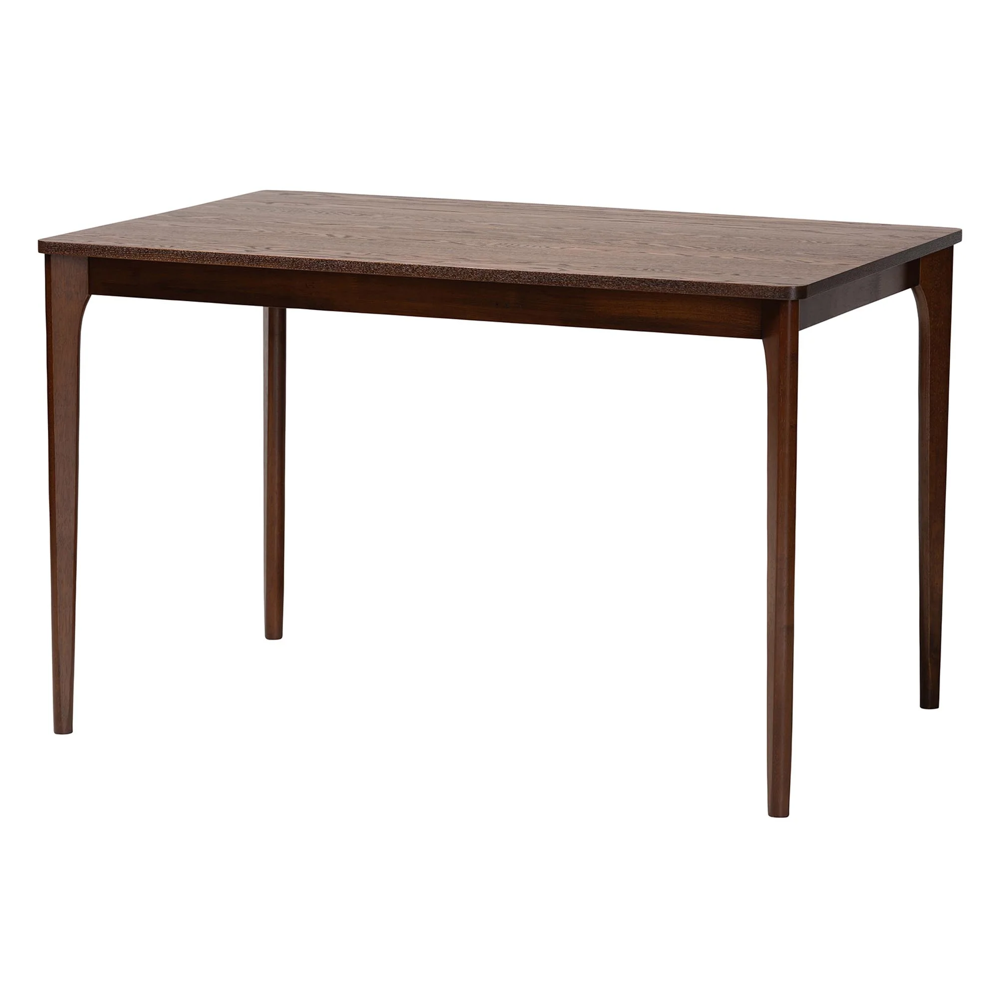 Baxton Studio Tarana Mid-Century Modern Grey Fabric and Walnut Brown Finished Wood 5-Piece Dining Set - Image 4