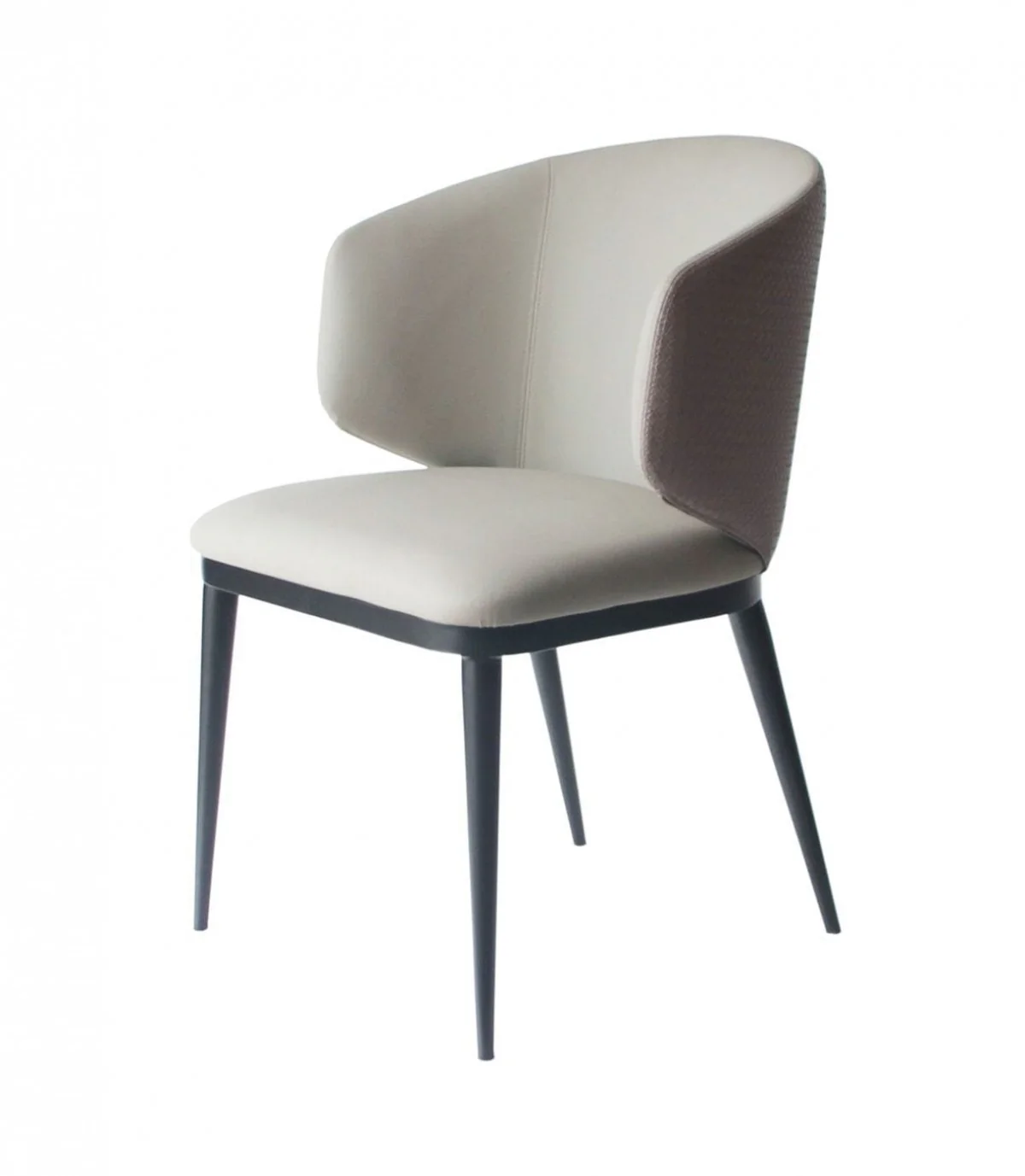 Beige Modern Faux Leather Dining Chair By Homeroots