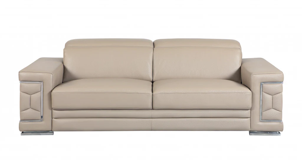Beige Sofa Love By Homeroots - 366253 - Image 3
